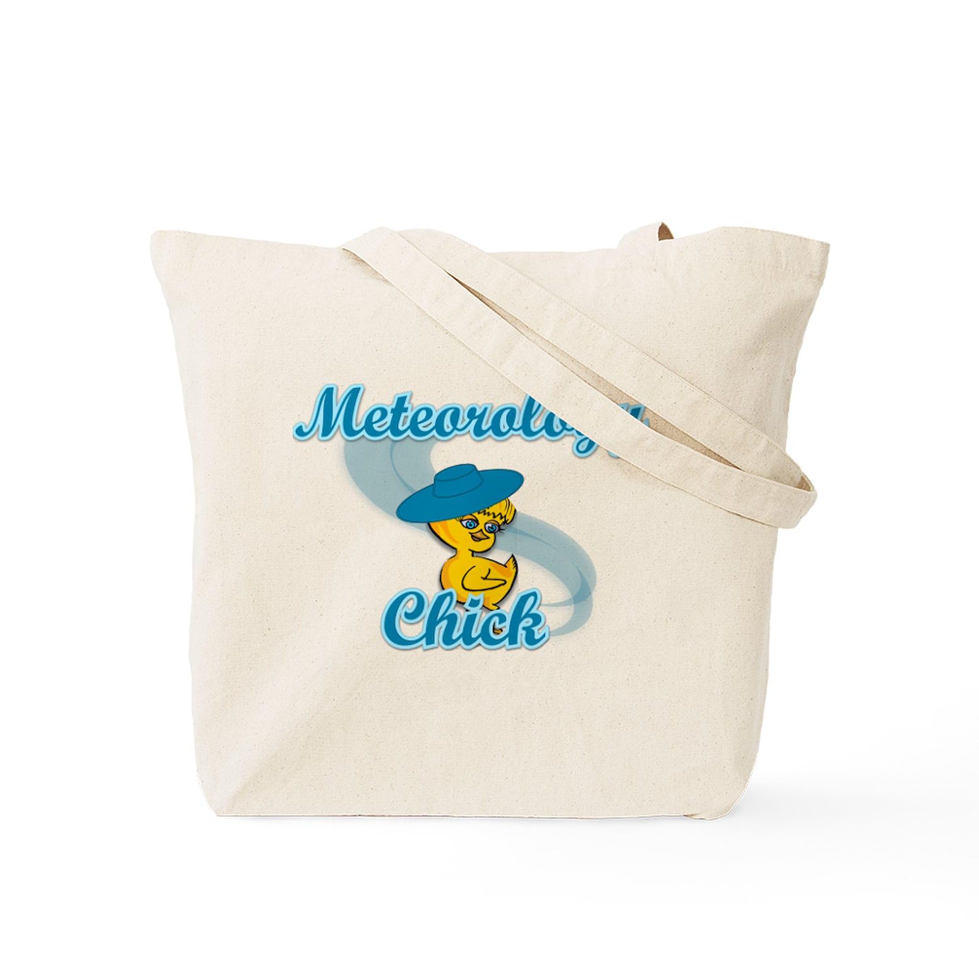 Meteorology Chick #3 Canvas Tote Bag - Natural Reusable Shopping Bag for Women | Eco-Friendly Grocery Tote for Work, School & Farmers Market