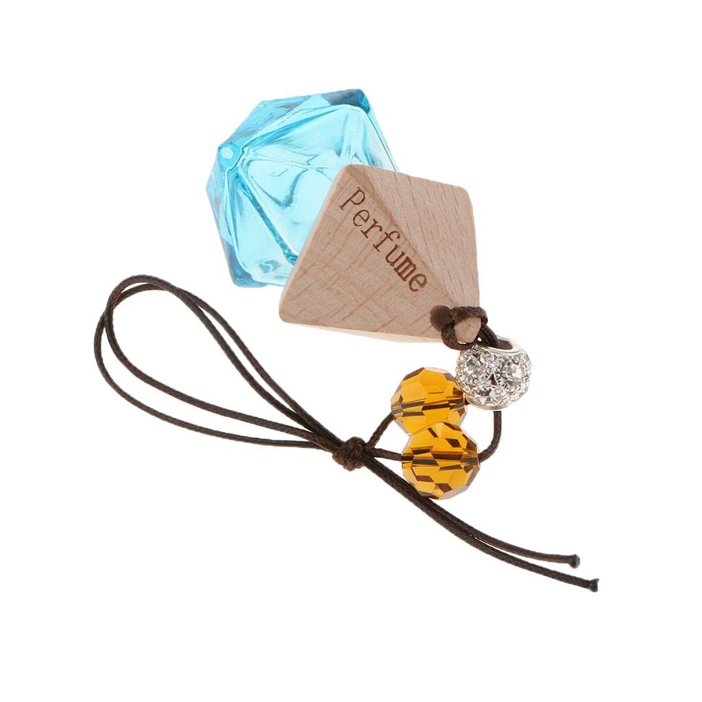 Refillable Hanging Glass Perfume Bottle - 10ml Empty Pendant for DIY Essential Oils & Fragrances - Home, Car, Office Decor (Green) | Perfect for Gifts, Aromatherapy & Travel