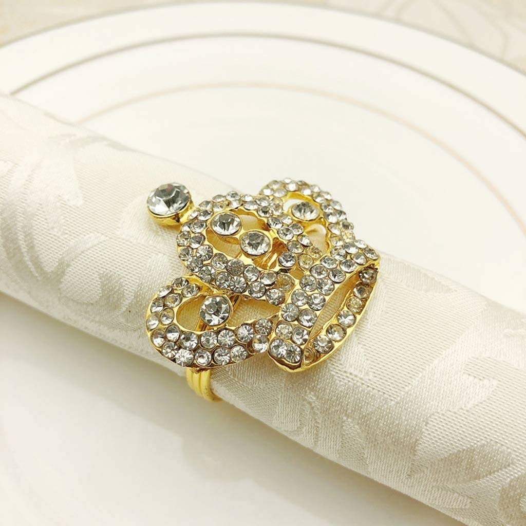 Gold Napkin Rings Holder - Multi-Functional Towel & Napkin Buckle for Home, Wedding, and Party Decorations - Elegant Cotton Napkin Accessories (Color: Gold) | Perfect for Dining Tables, Bridal Showers, and Special Events