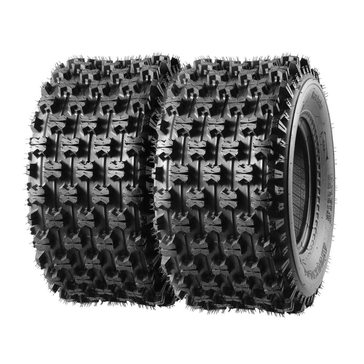 Maxauto ATV Sport Quad Tires 20x10-9 Rear Tire 4-Ply - Set of 2 for Honda 400ex TRX 450r, Raptor 660, YFZ 450 - Durable Off-Road Tires for Mud, Sand & Trail Riding
