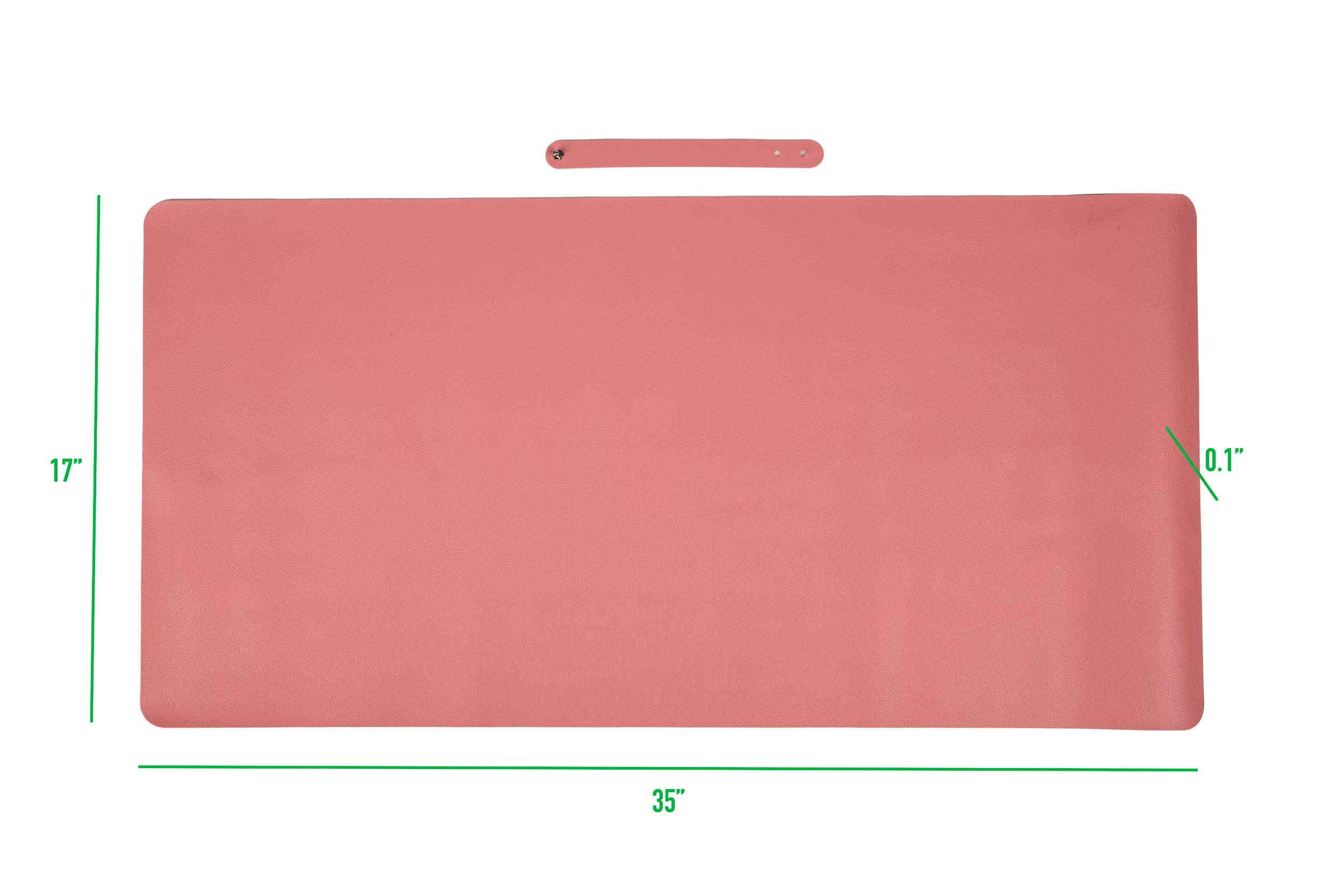 Mind Reader Non-Slip Office Mouse Pad - Medium Size Red Desk Protector for Computer, Gaming & Work | Ergonomic Mouse Mat for Home & Office Use