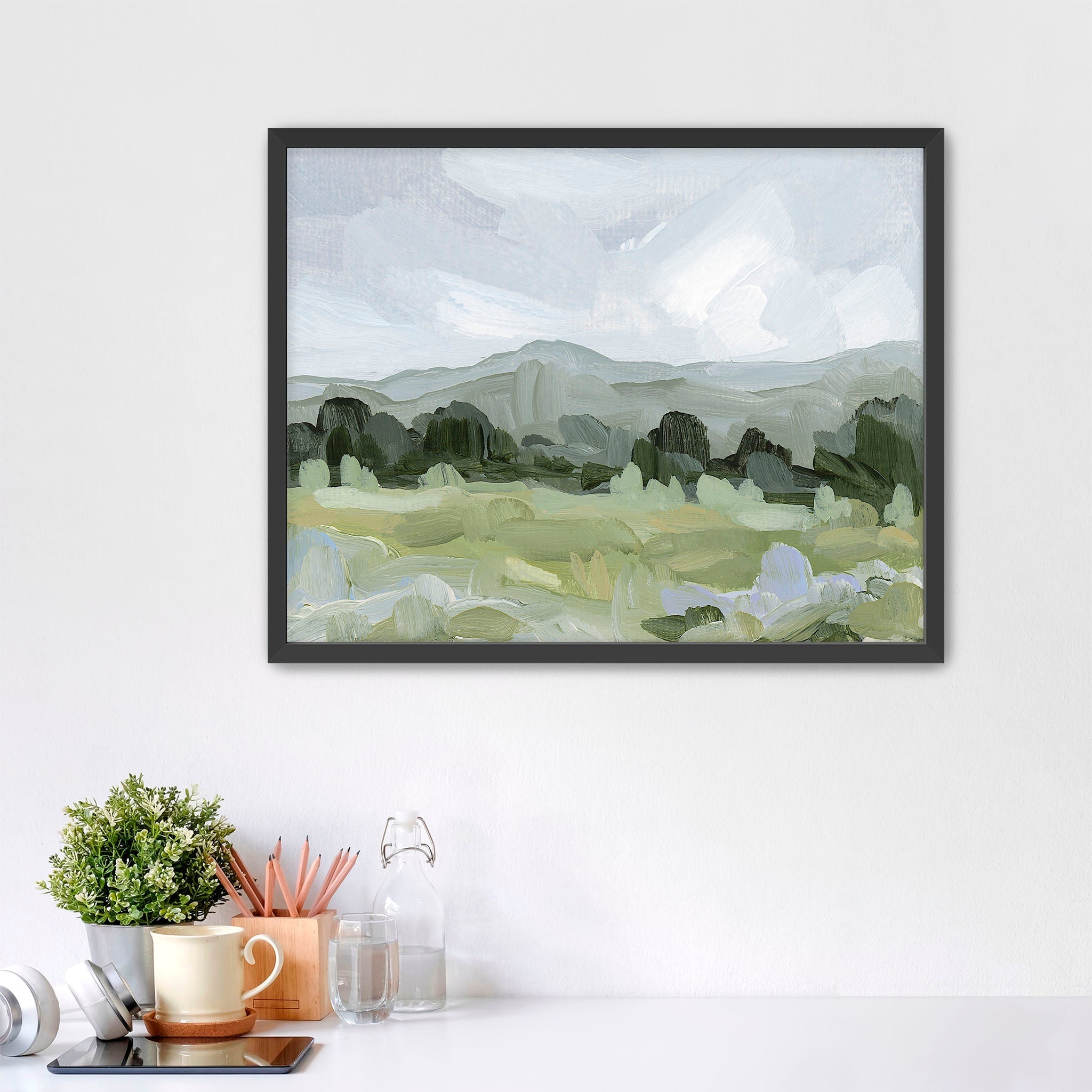 Sage Valley Art Print - Premium Wall Decor for Home & Office - Perfect for Living Room, Bedroom & Office Decor