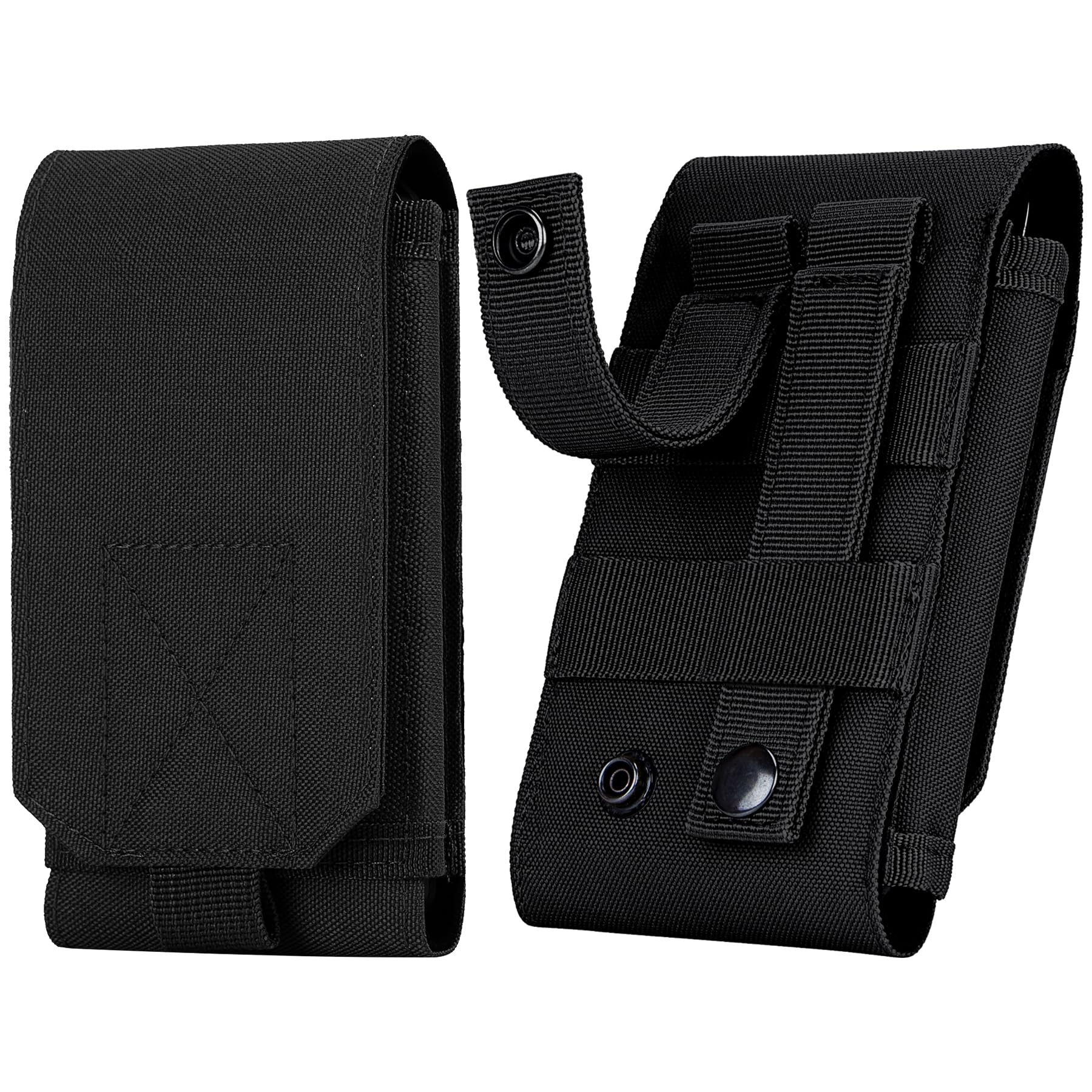 IronSeals Tactical Molle Phone Holster Pouch - Universal Belt Waist Bag for iPhone 16 Pro Max/16 Pro/15 Pro Max/14 Pro Max & Samsung S24/S23/S22 - Perfect for Hiking, Camping, Outdoor Adventures & Tactical Use