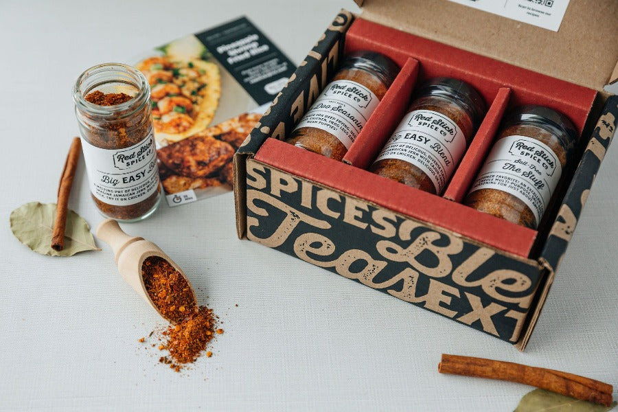 Premium Cajun Spice Gift Set - 3 Jar Variety Pack | Authentic Southern Seasoning Blend | Perfect for Corporate Gifts, Cooking Enthusiasts & Home Chefs | Great for BBQ, Seafood & Cajun Recipes