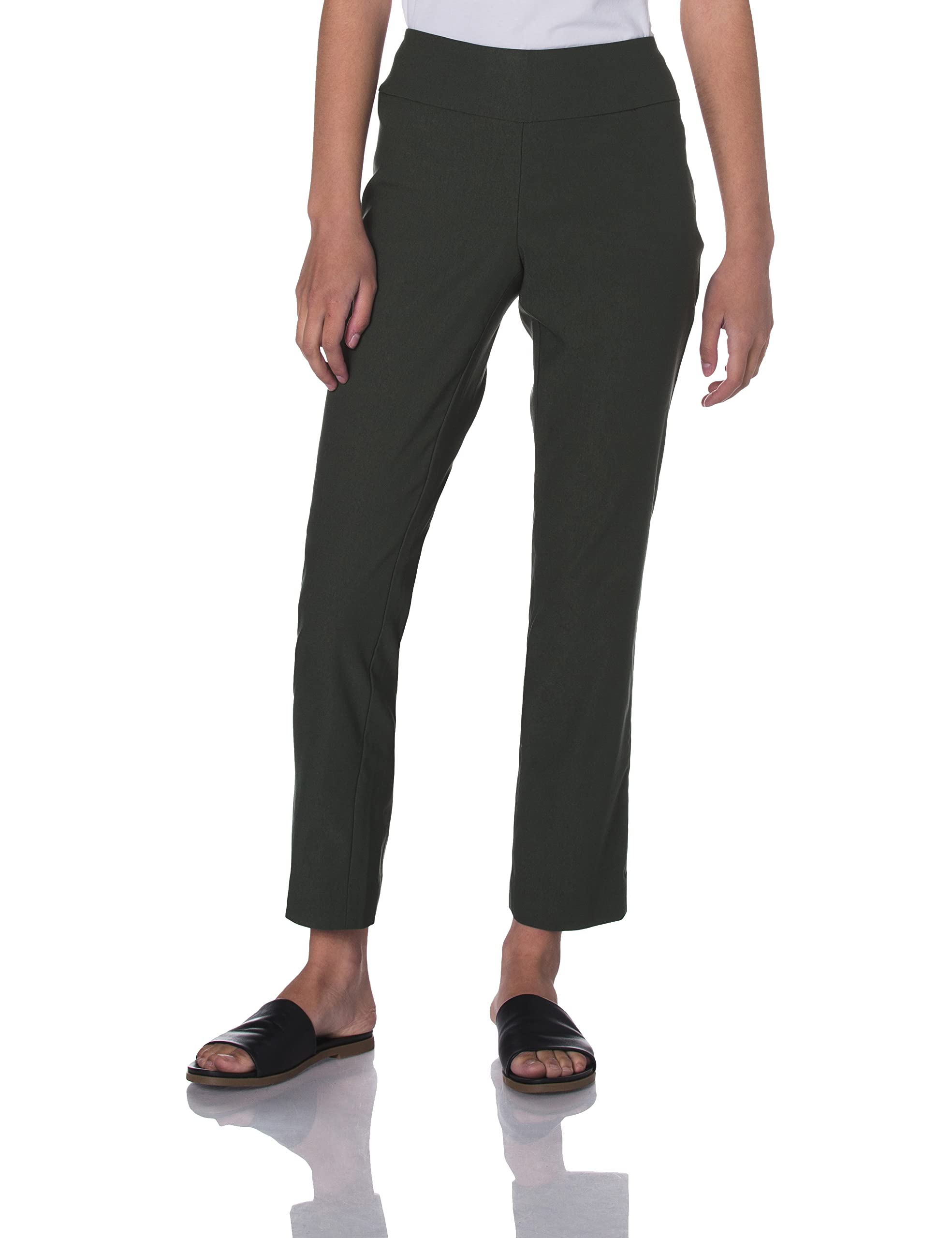 NIC+ZOE Women's Petite Wonderstretch Pants - Comfortable Stretchy Slim Fit Ankle Pants for Work, Travel & Everyday Wear