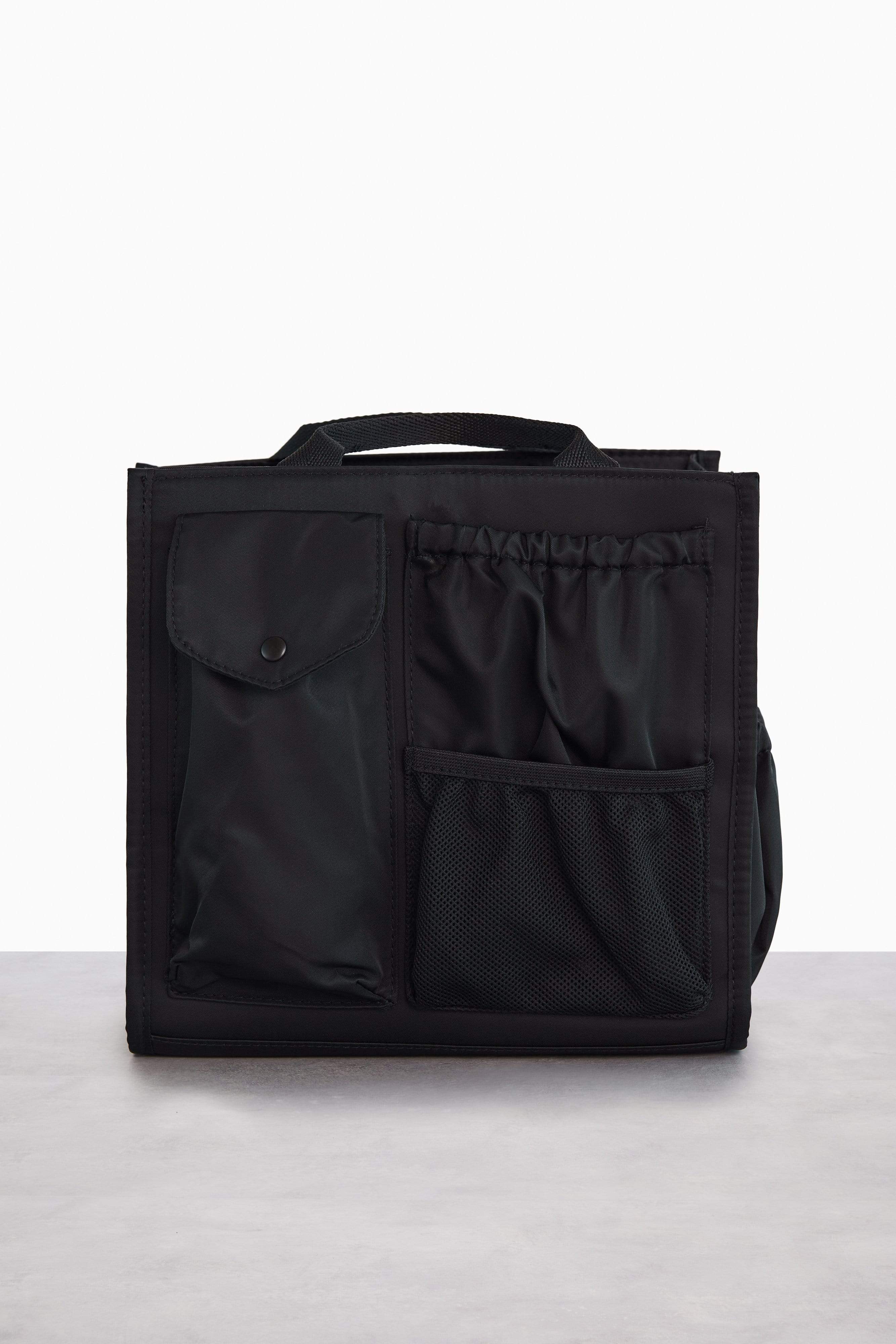 Black Mini Tote Insert Organizer - Perfect for Handbags, Purses & Travel Essentials | Compact Storage Solution
