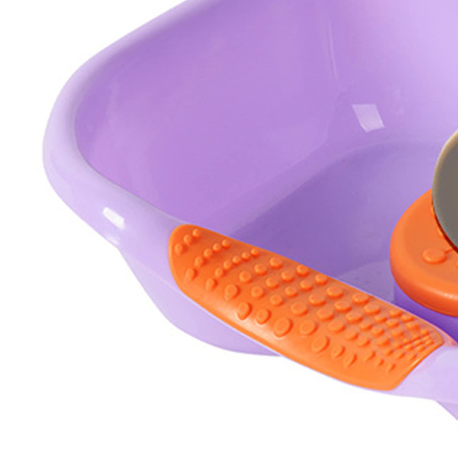 Portable Shampoo Hair Washing Basin with Horizontal Drain - Foldable Shampoo Sink Tub for Bedridden Patients, Elderly & Pregnant Women (Purple) - Perfect for Home Care, Hospitals & Postpartum Recovery