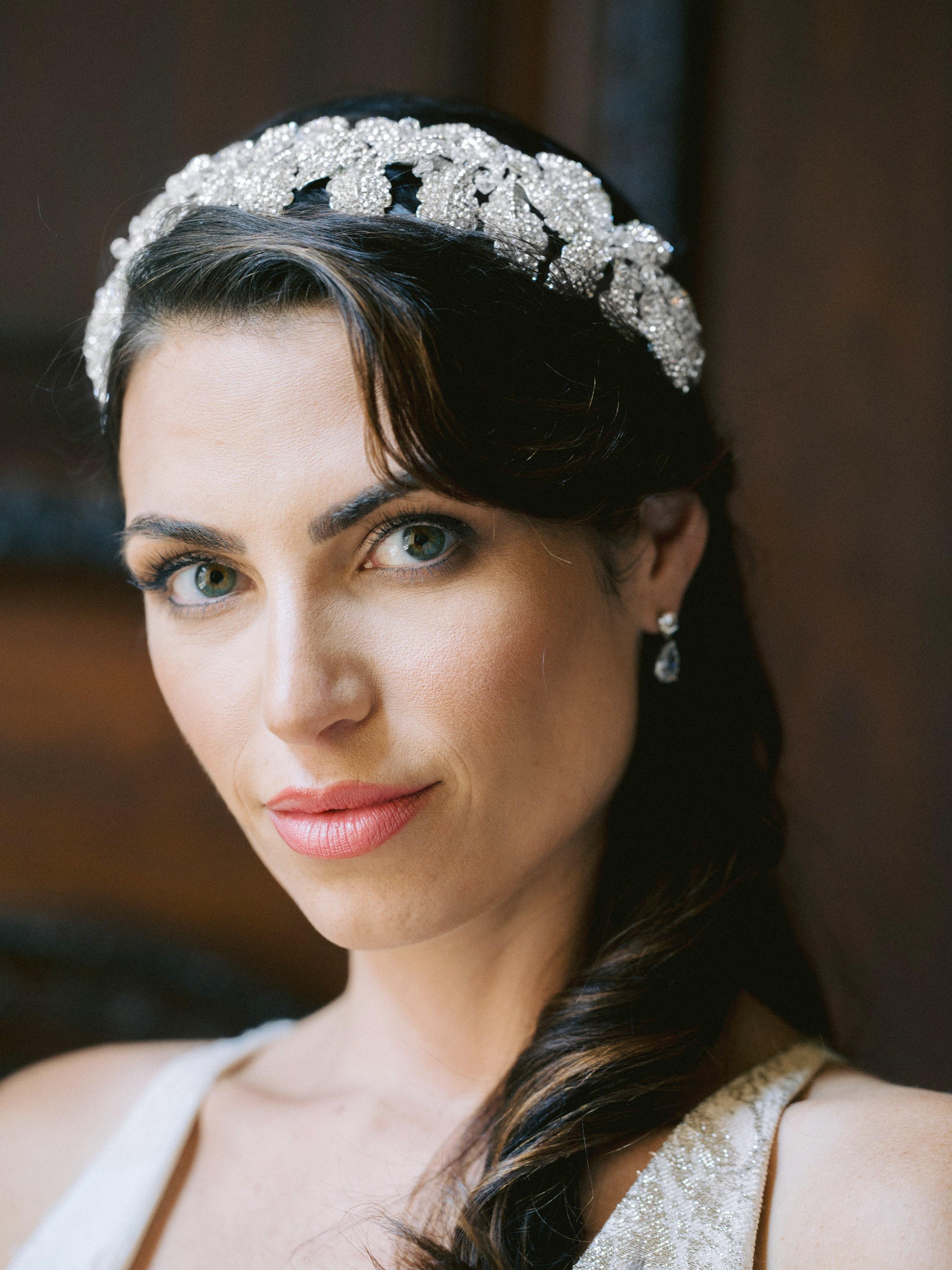 LAUREL Gilded Leaves Headpiece Tiara - Elegant Gold Leaf Crown for Weddings, Bridal Accessories, and Special Occasions
