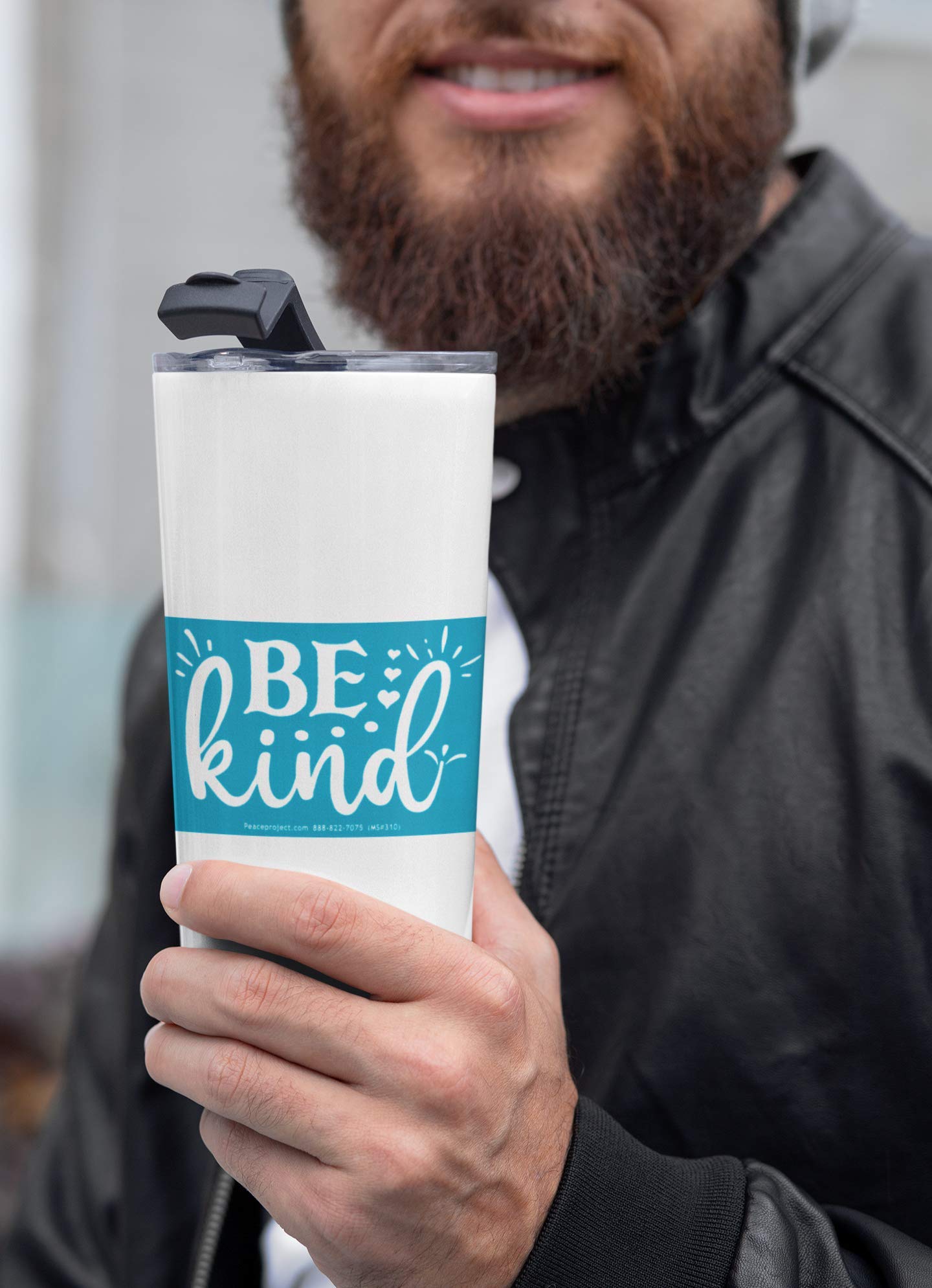 Be Kind Motivational Bumper Sticker - 4x2.5 Inch Positive Vinyl Decal for Cars, Laptops & Water Bottles - Inspirational Car Accessories & Hydro Flask Stickers for Daily Encouragement