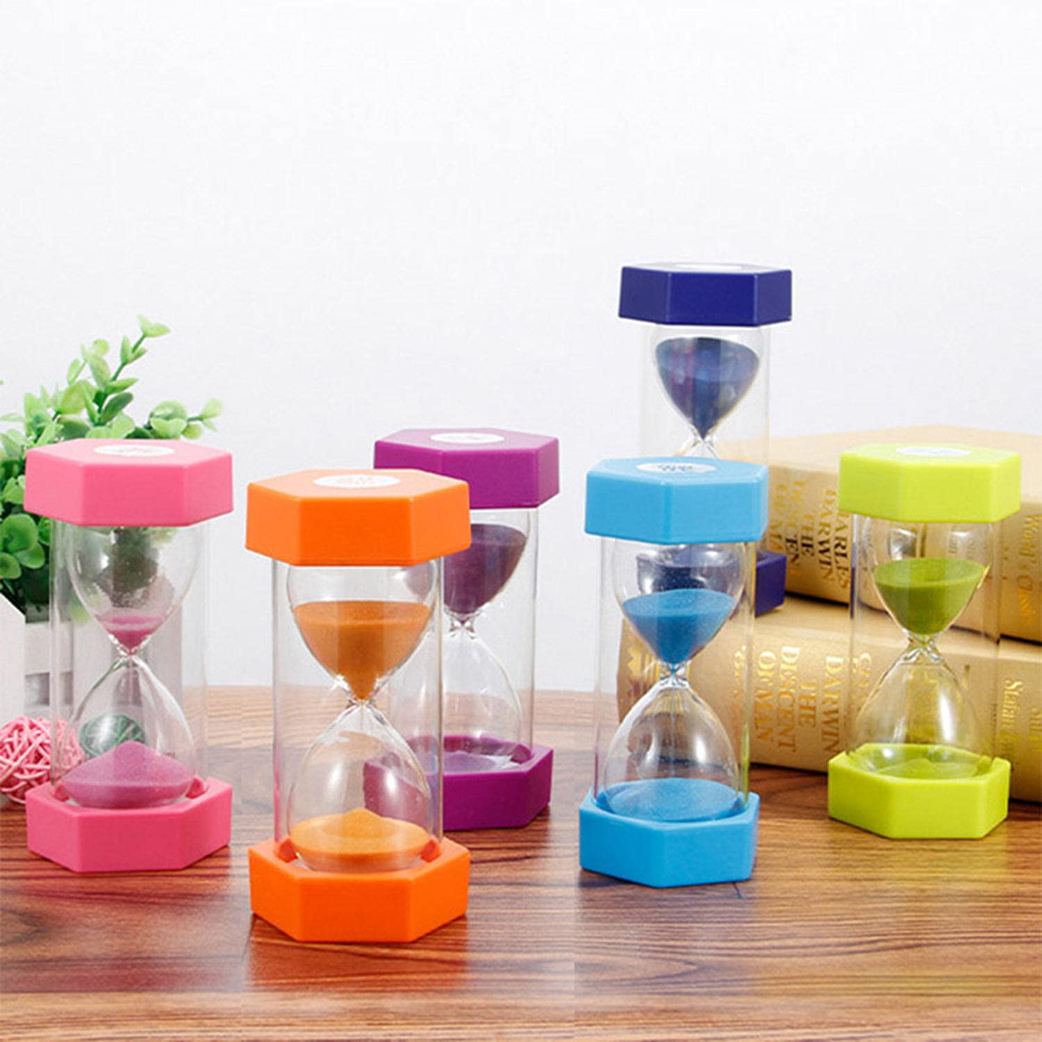 10 Minute Sand Timer Hourglass - Egg Shaped Kitchen Timer for Cooking, Games & Kids Activities | Perfect for Baking, Classroom, Board Games & Meditation