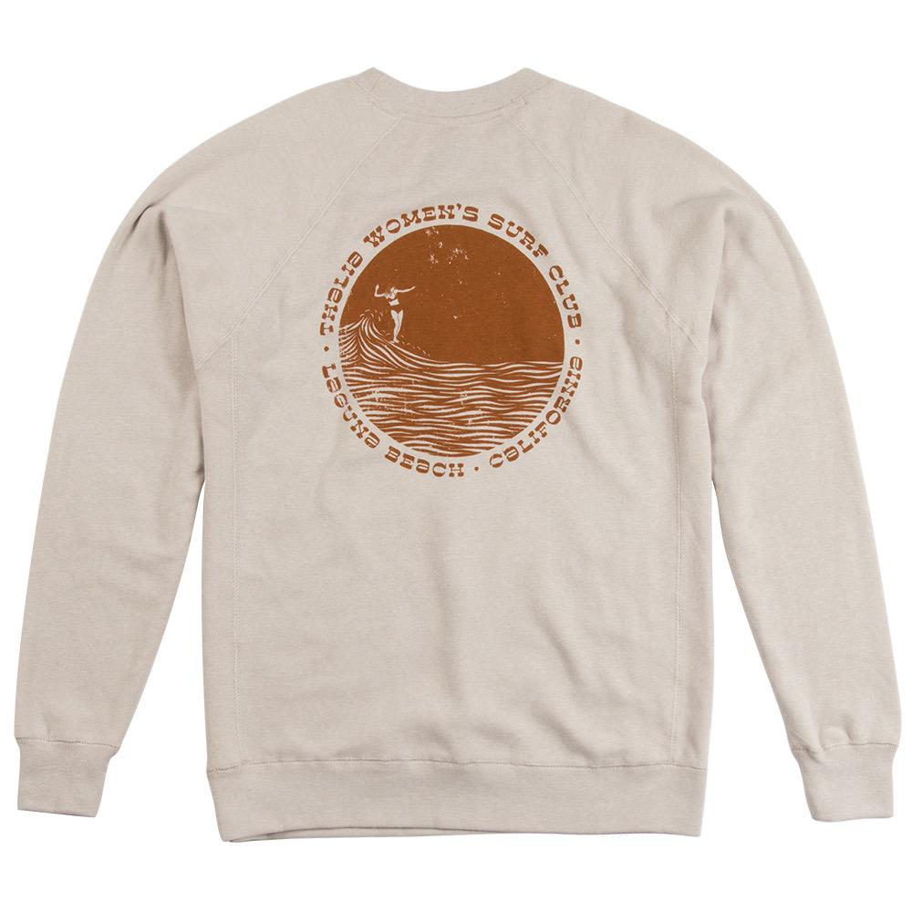 Thalia Surf Women's Fleece Crew - Soft & Cozy Surf Club Pullover for Women | Perfect for Surfing, Beach Outings & Casual Wear