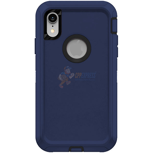 iPhone XR Shockproof Defender Case - Heavy Duty Protection, Dark Blue - Perfect for Outdoor, Travel & Daily Use