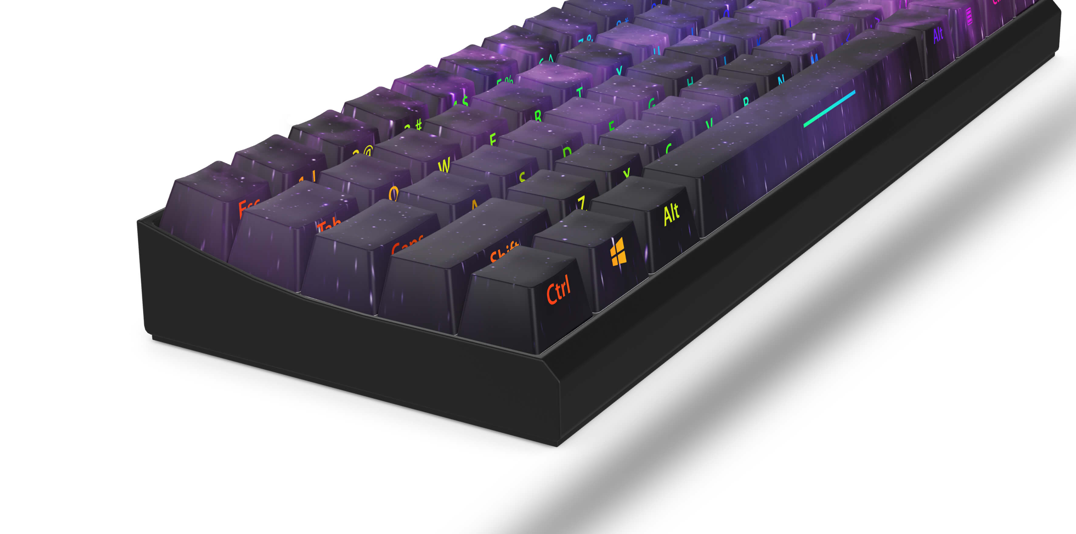 Galaxy Rift T60 Pro Mechanical Gaming Keyboard - RGB Backlit, Wired USB, Ergonomic Design for PC Gamers - Perfect for Esports, Streaming & Office Work