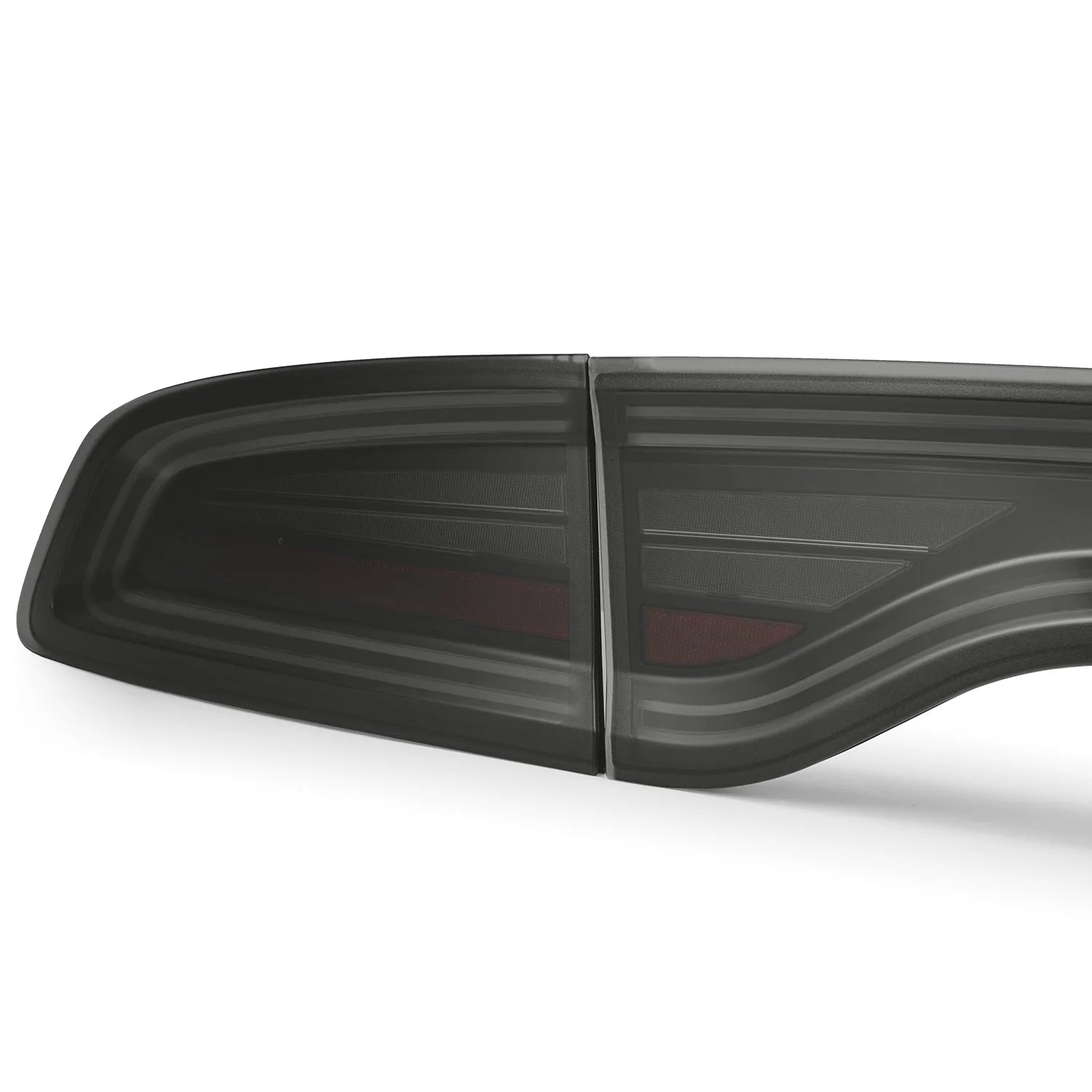 AlphaRex NOVA Prismatic LED Tail Lights (Alpha Black) for Dodge Charger 2015-2023 - Smoked Lens, Plug & Play Installation - Perfect for Night Driving & Car Customization