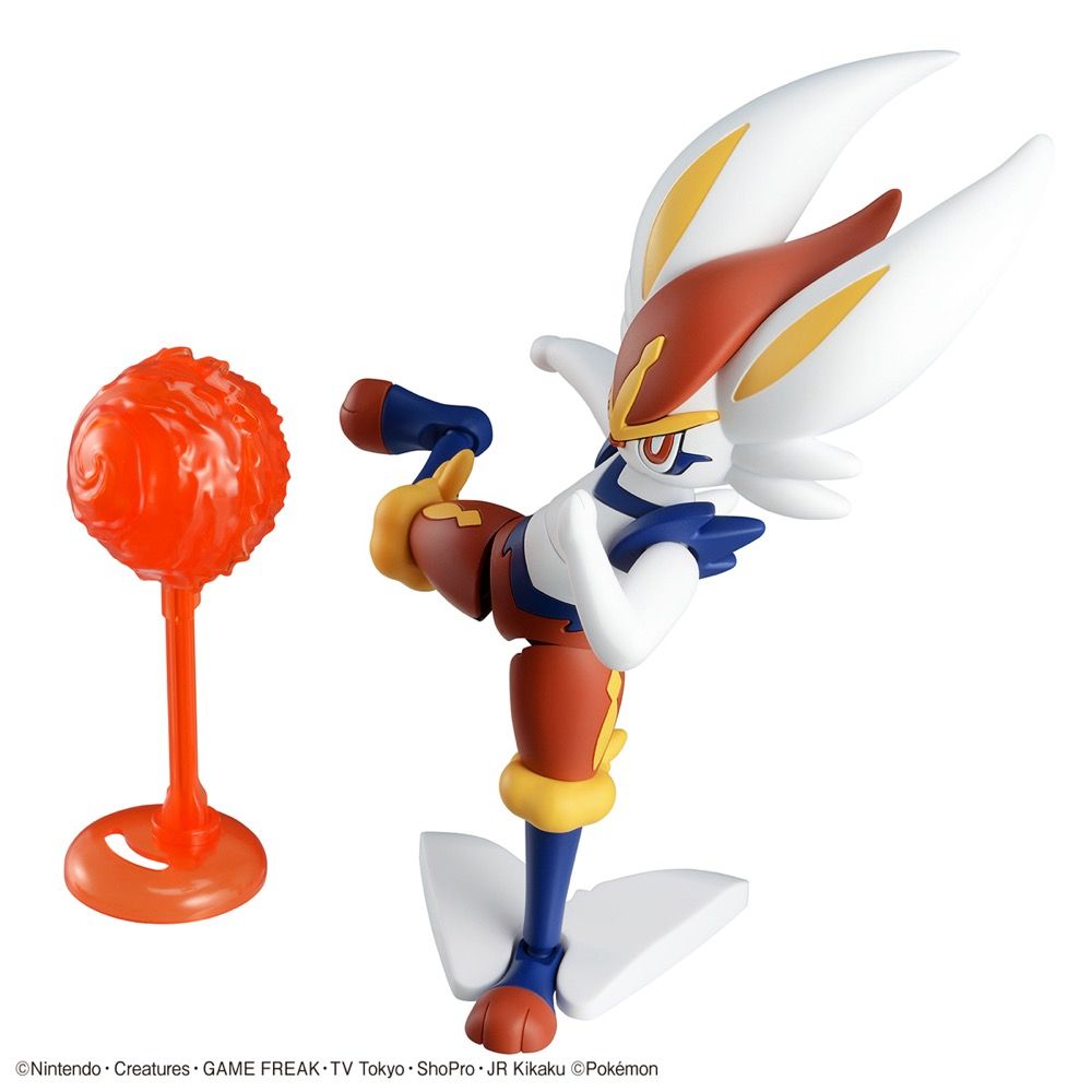 Bandai Pokemon Cinderace (Aceburn) Model Kit - Buildable Action Figure for Collectors & Fans - Perfect for Display, Gifts & Anime Battles
