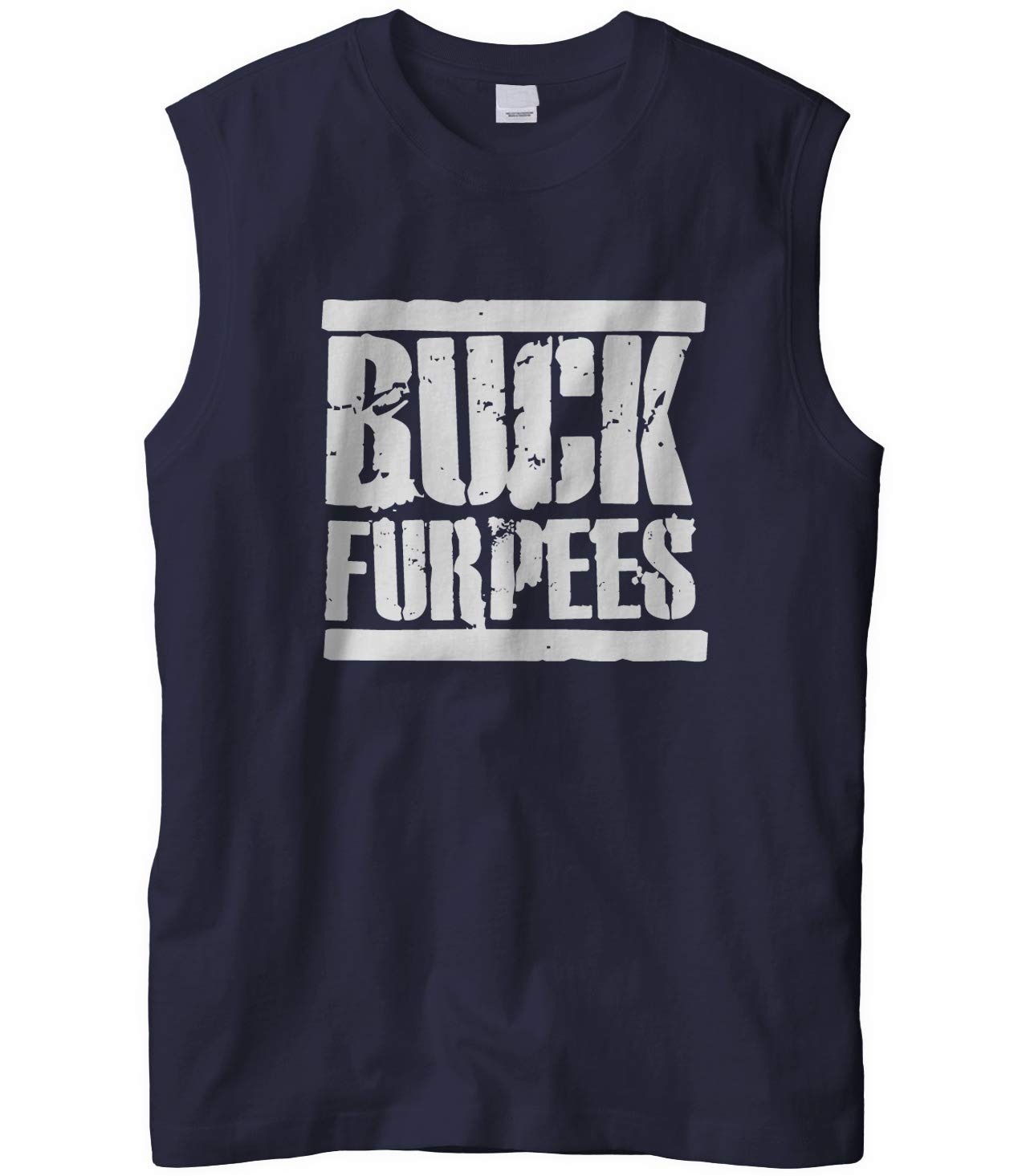 Men's Buck Furpees Fitness Workout Sleeveless Muscle T-Shirt - Gym, Running & Cross Training Activewear for Men