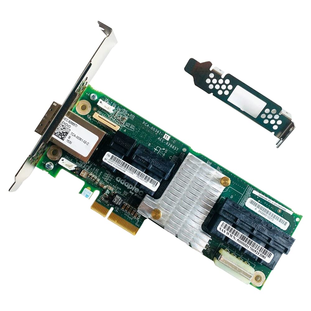 Adaptec AEC-82885T 00LF095 36-Port PCIe 12Gbps SAS/SATA RAID Controller Card with Expander - High Performance Storage Solution for Servers, Data Centers & Enterprise IT Systems
