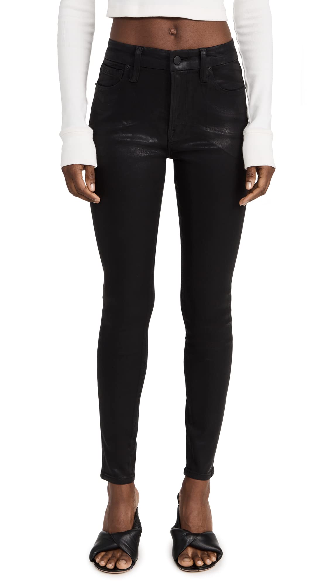 Good American Women's Good Legs Jeans - High Waist Skinny Jeans for Women, Stretch Denim Pants with Slimming Fit | Perfect for Casual Wear, Night Out & Everyday Style