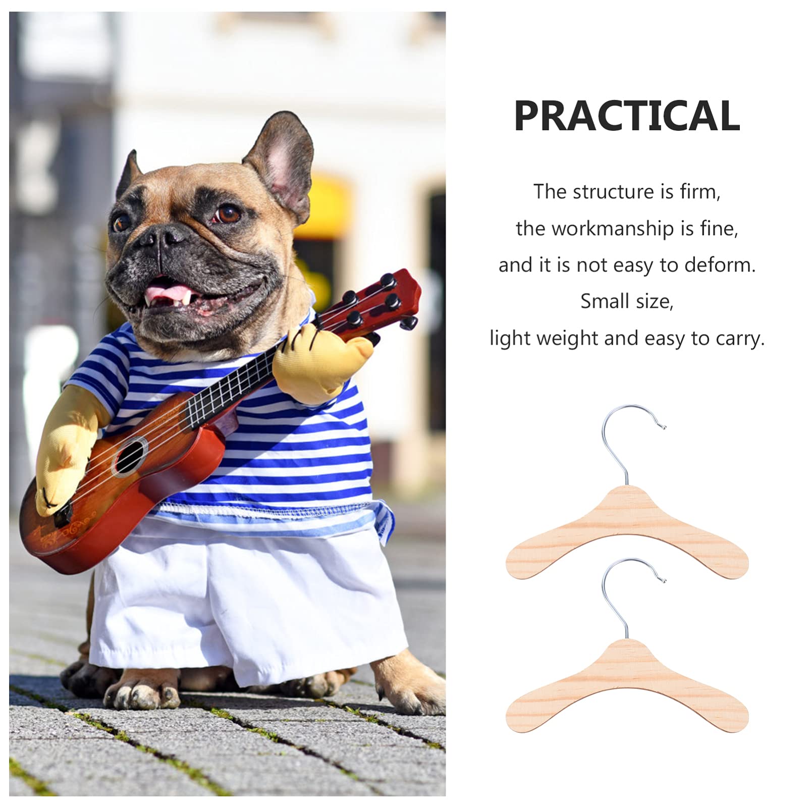 10-Pack Pet Clothes Hangers for Dogs & Cats - Durable Pet Apparel Hanger Rack for Wardrobe Organization - Perfect for Hanging Pet Costumes, Sweaters & Accessories in Closet or Laundry Room