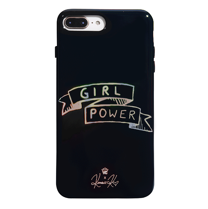 Kendall Vertes Girl Power iPhone Case - Trendy Protective Cover for iPhone 12/13/14/15 - Perfect for School, Work & Everyday Use