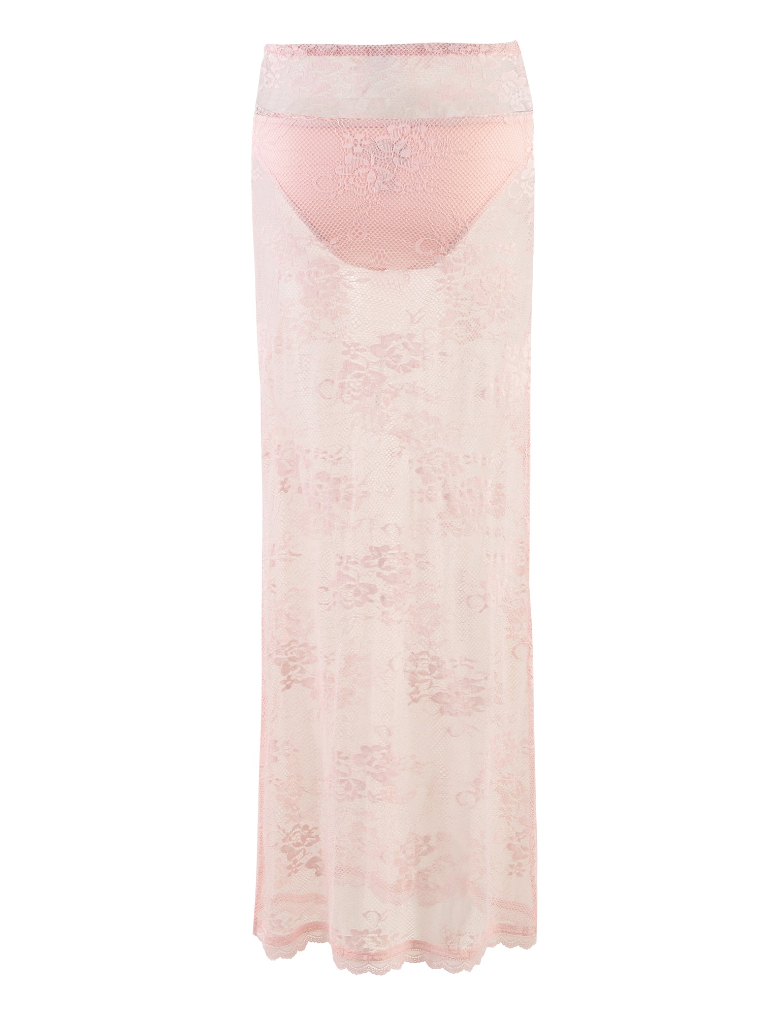 XADIE Women's Flowy Midi Skirt in Pastel Pink & Pale Pink Shades - Elegant A-Line Summer Skirt for Casual Wear, Beach Outfits & Date Nights