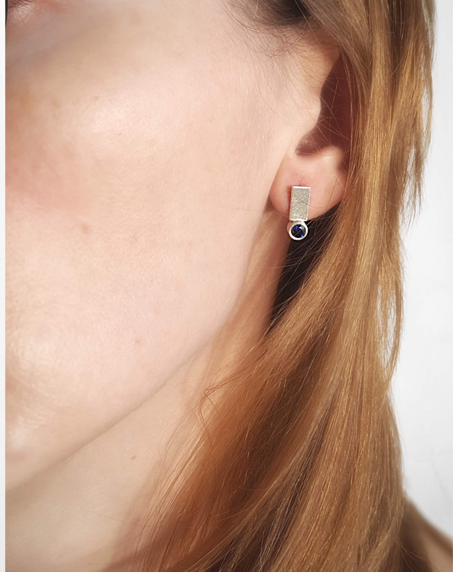 Minimalist 925 Silver Cubic Zirconia Stud Earrings | Handmade Personalized Jewelry Gift for Women | Hypoallergenic & Tarnish-Free | Perfect for Everyday Wear, Date Night & Special Occasions