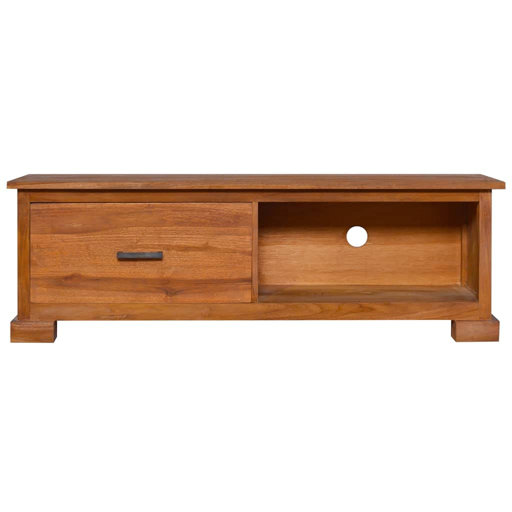 Farmhouse Style TV Stand with 2 Drawers & 2 Open Shelves - 44.1