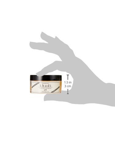 KHADI NATURAL Ayurvedic Gold Face Massage Gel - 50g | Organic Anti-Aging & Hydrating Facial Treatment for Glowing Skin | Perfect for Daily Skincare Routine & Spa Day Self-Care