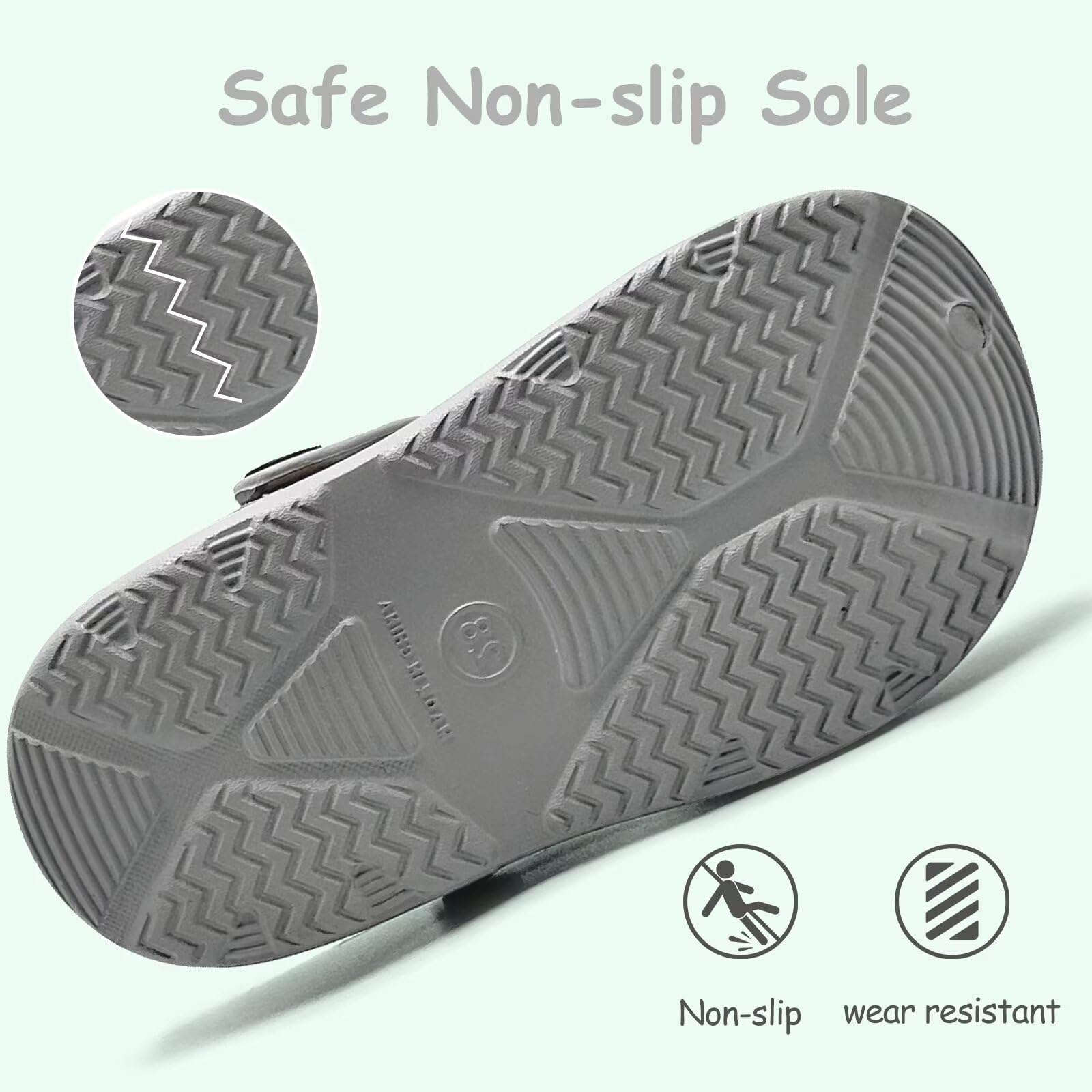 **Toddler Girls & Boys Water Shoes - Slip-On Clogs for Beach, Pool, Swim, Garden & Shower | Cute Kids Sandals & Slides for Outdoor Play**