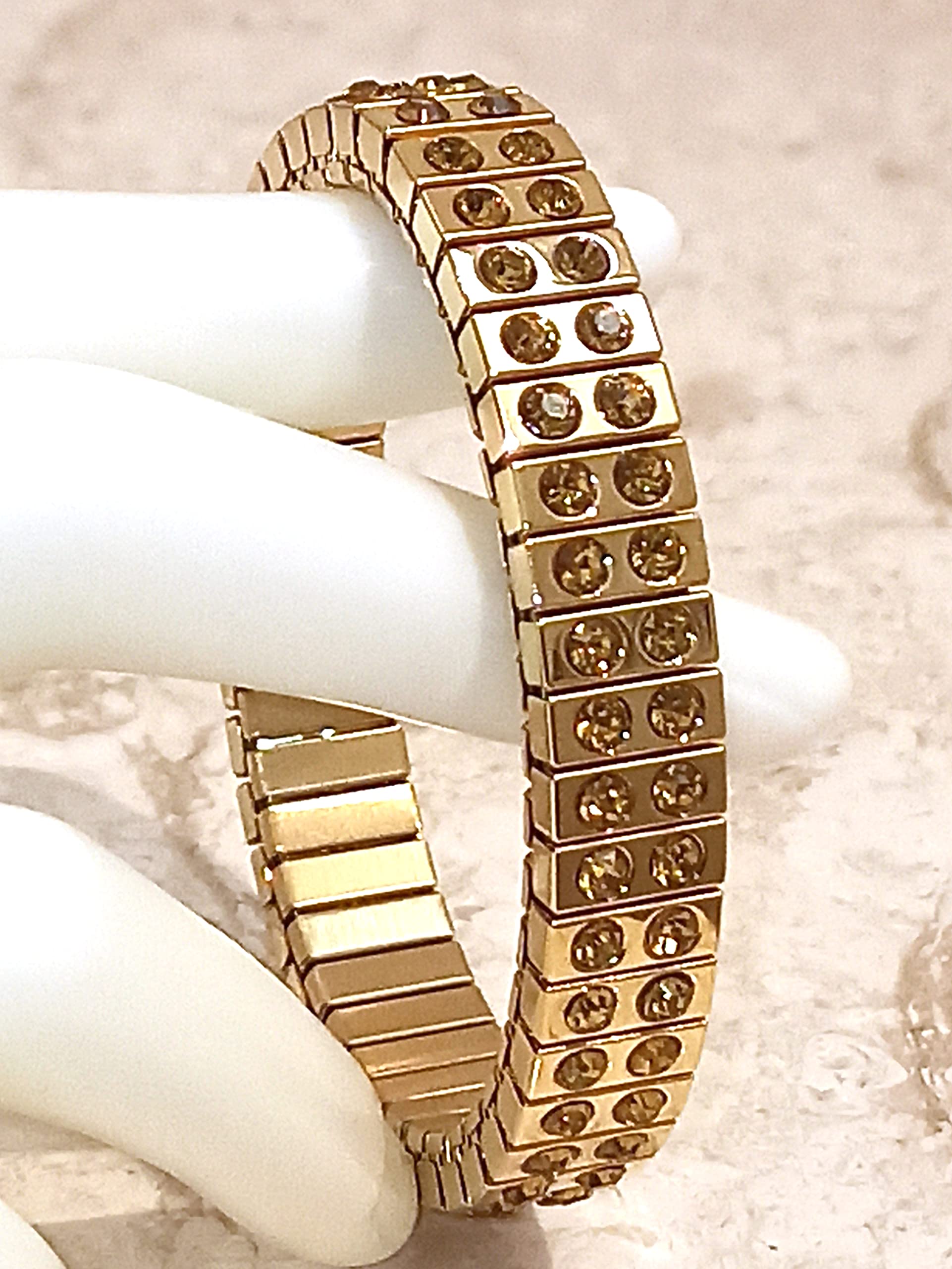2ct Luxury Citrine Gemstone Bracelet - 96 Handset Yellow Gem Graduation Gift for Best Friend, Girlfriend, Her Birthday | Perfect for Special Occasions, Parties & Celebrations
