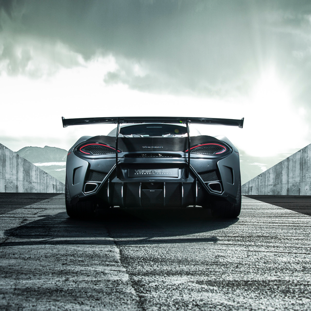 McLaren 570S VX Aero Rear Bumper with Rear Diffuser - High Performance Carbon Fiber Upgrade for McLaren 570S - Perfect for Track Racing & Street Style Enhancement