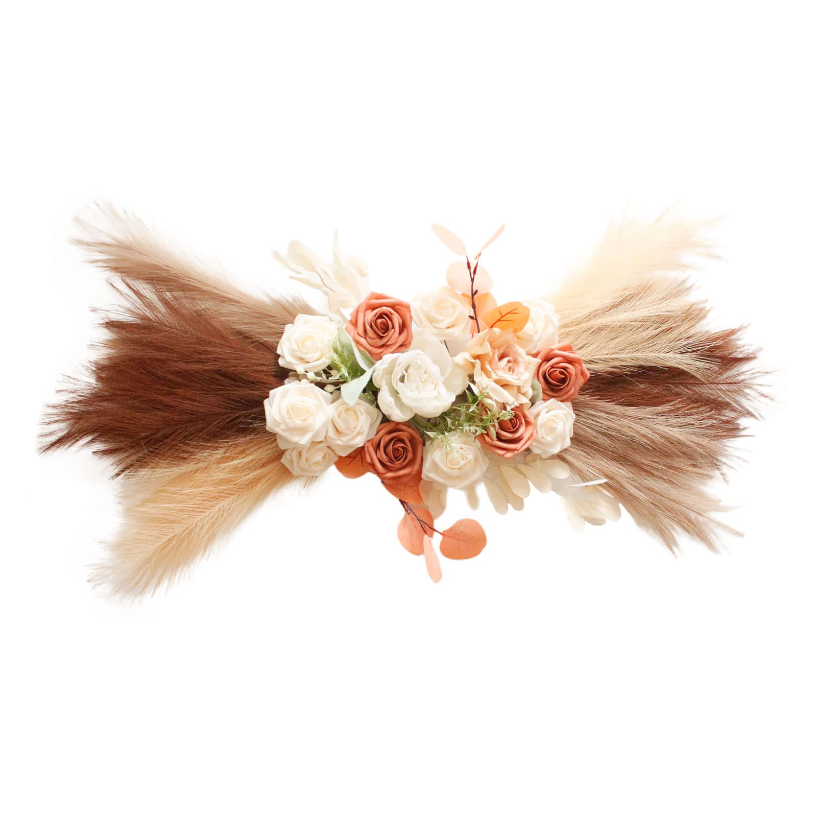 MSUIINT 2-Pack Artificial Wedding Arch Flowers Swag - 31