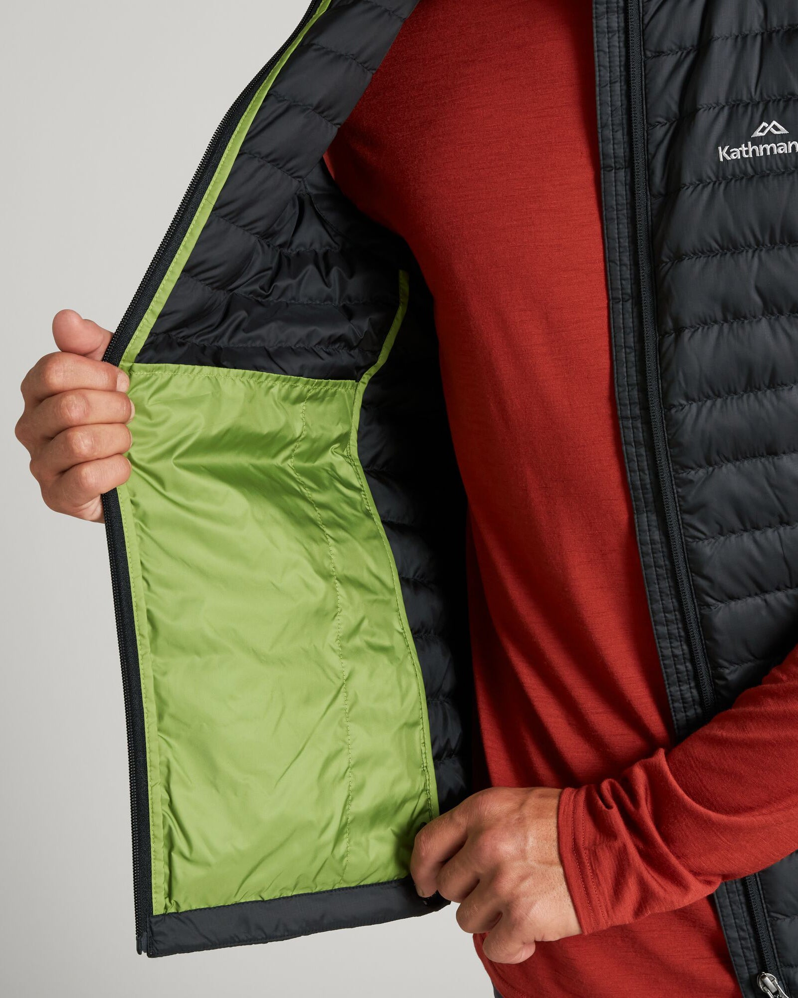 Men's Heli Down Vest - Lightweight Warm Winter Puffer Jacket for Outdoor Activities | Black | Perfect for Hiking, Camping & Cold Weather