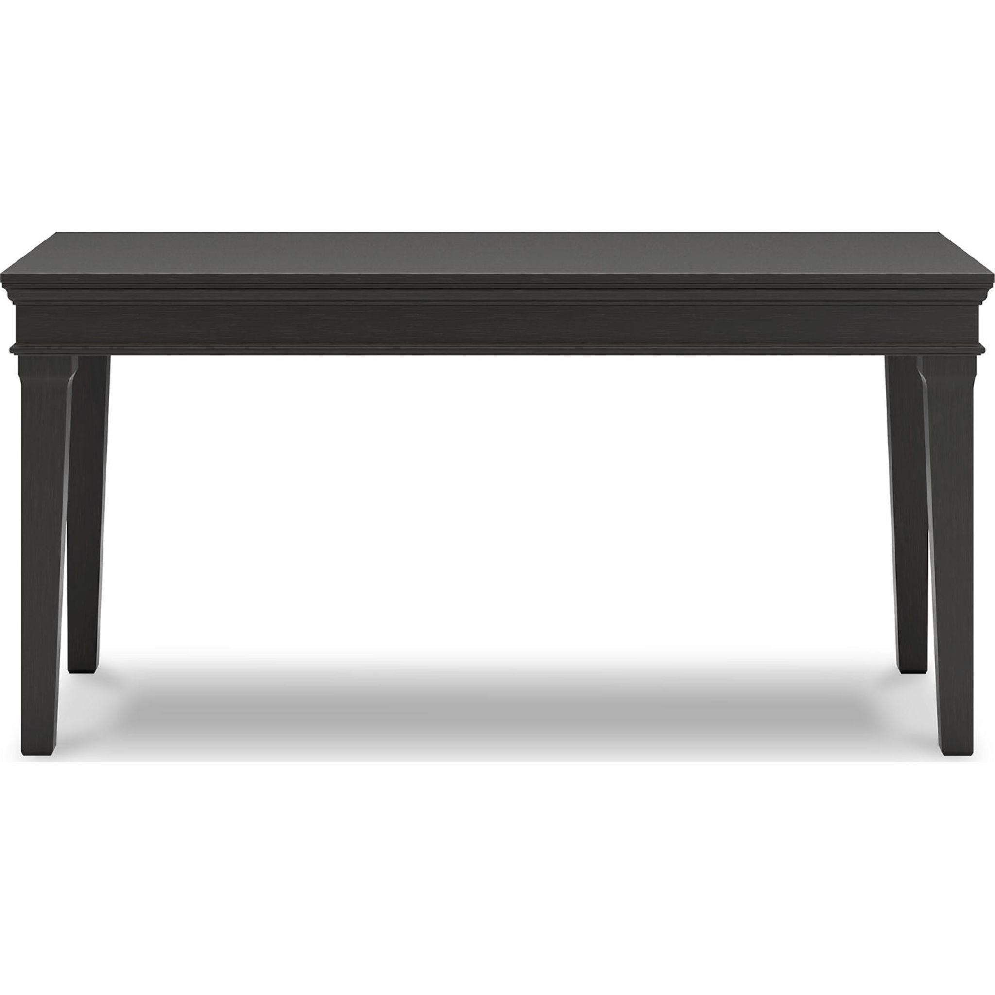 Beckincreek Black Office Desk - Modern Writing Desk for Home & Office Workspace, Study, and Small Spaces