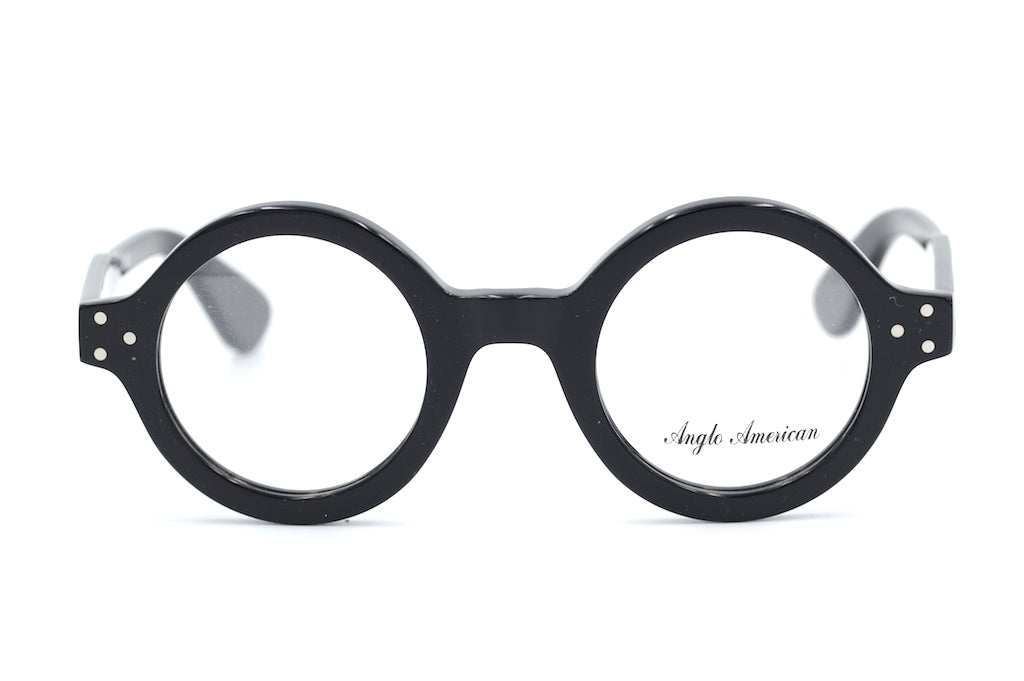 Anglo American Optical 180E BLK Eyeglasses - Classic Black Frame for Men & Women | Perfect for Reading, Driving & Daily Wear