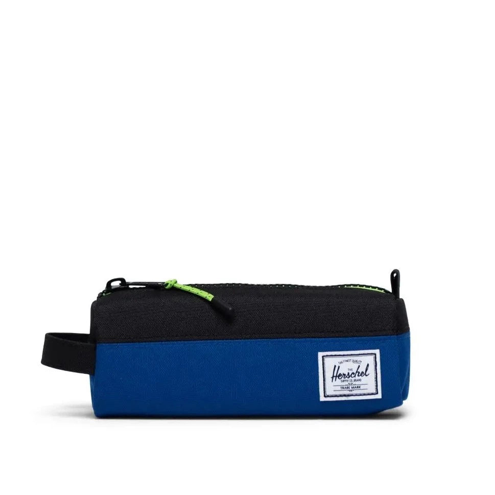 Herschel Mazarine Black Jasmine Settlement Pencil Case - Stylish School & Office Organizer for Pens, Markers & Art Supplies