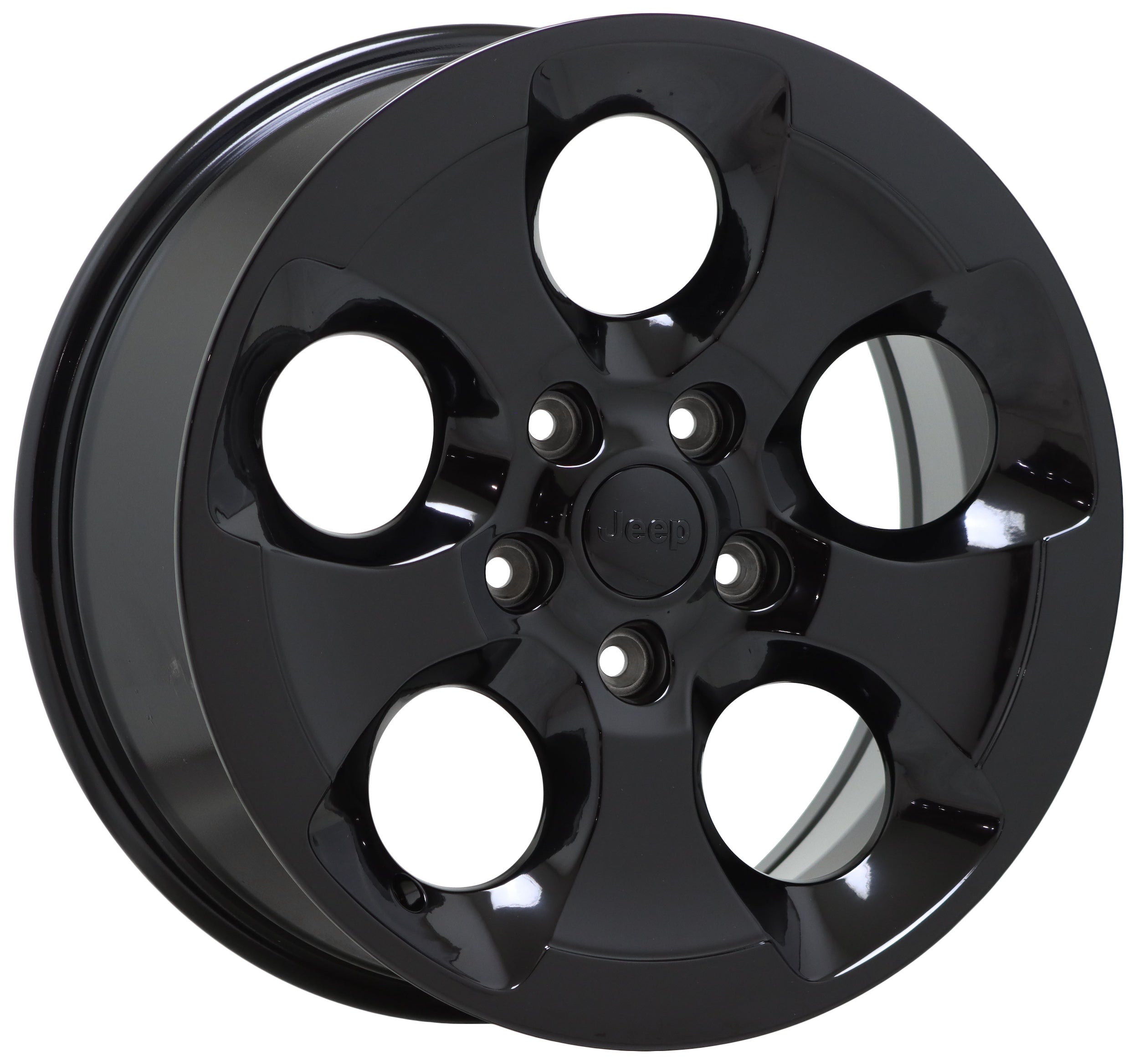 2018 Jeep Wrangler Altitude Gloss Black OEM Factory Wheels Rims Set of 5 (Part #9119) - Perfect for Off-Roading & Custom Upgrades
