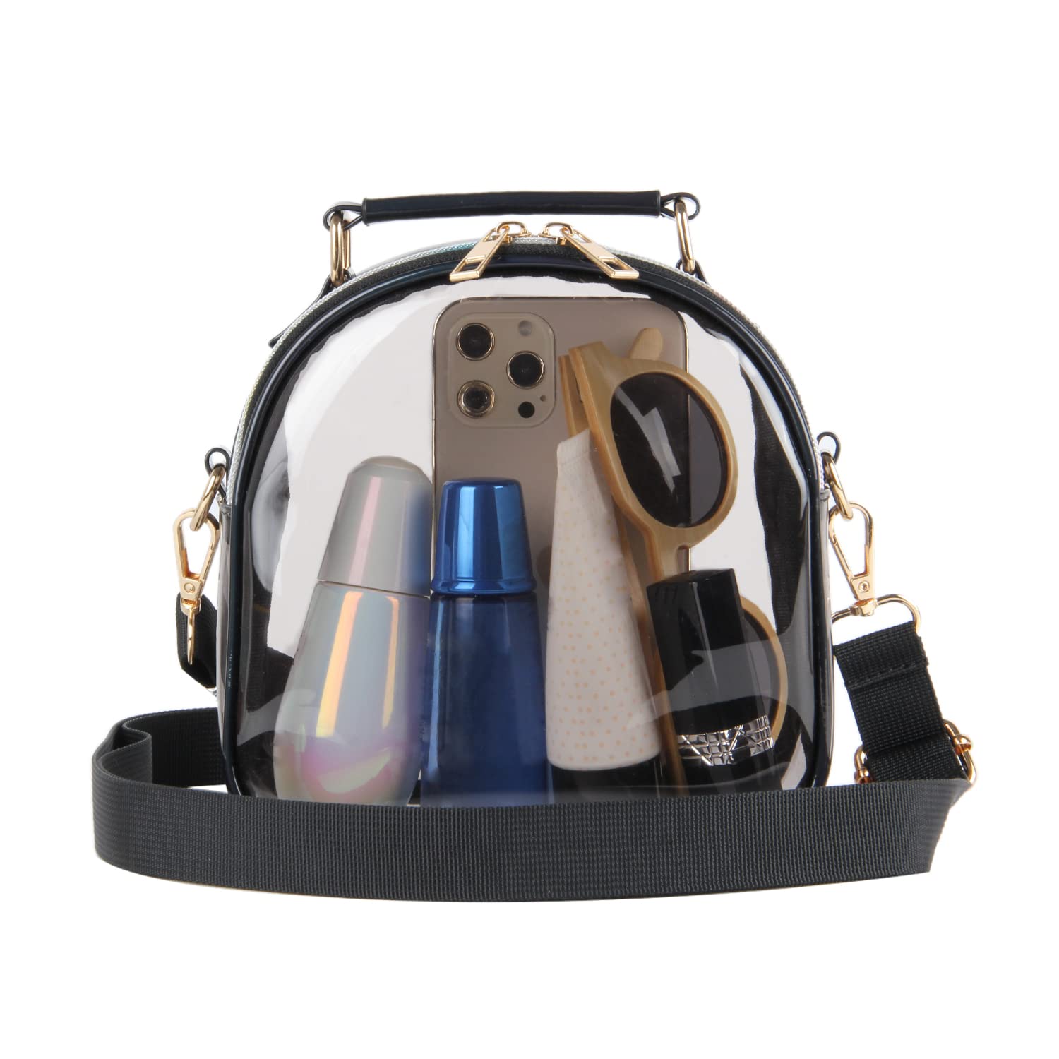 **Oweisong Clear Crossbody Purse for Women - Neon Transparent Jelly Handbag, Stadium Approved, Fashionable & Lightweight - Perfect for Concerts, Sports Games & Night Out**