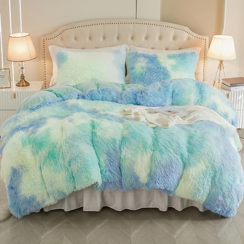 Furry-tie Dye Blue