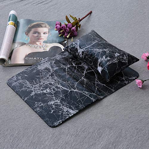 A K Homes - Manicure Hand Pillow for Nail Salon & Home Use, Soft Hand Rest Cushion to Reduce Pressure & Relieve Fatigue - Perfect for Manicures, Pedicures, Massage & Hand Therapy (Black)