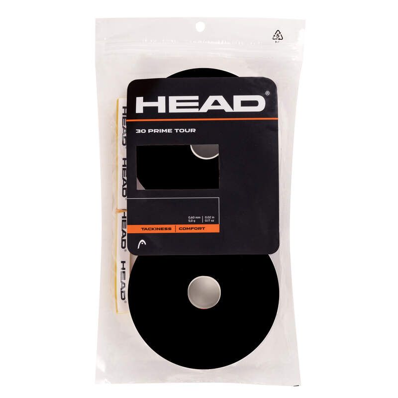 HEAD Prime Tour Overgrip - 30 Pack | Premium Tennis Grip Tape for Enhanced Control & Sweat Absorption | Perfect for Competitive Matches & Training Sessions