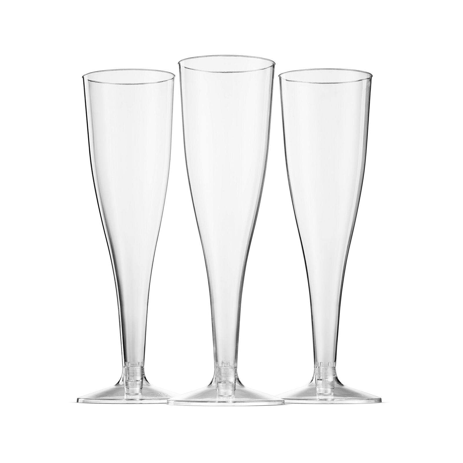 Disposable Plastic Champagne Cocktail Cups - 12oz Clear Party Drinking Glasses for Weddings, Thanksgiving, Beach & Cocktail Parties - Durable & Elegant for Adults - Perfect for Celebrations, Toasts & Outdoor Events