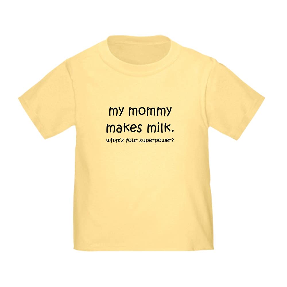 My Mommy Makes Milk Toddler T-Shirt - Cute Breastfeeding Awareness Baby Tee for Boys & Girls - Soft Cotton Toddler Apparel for Everyday Wear & Special Occasions