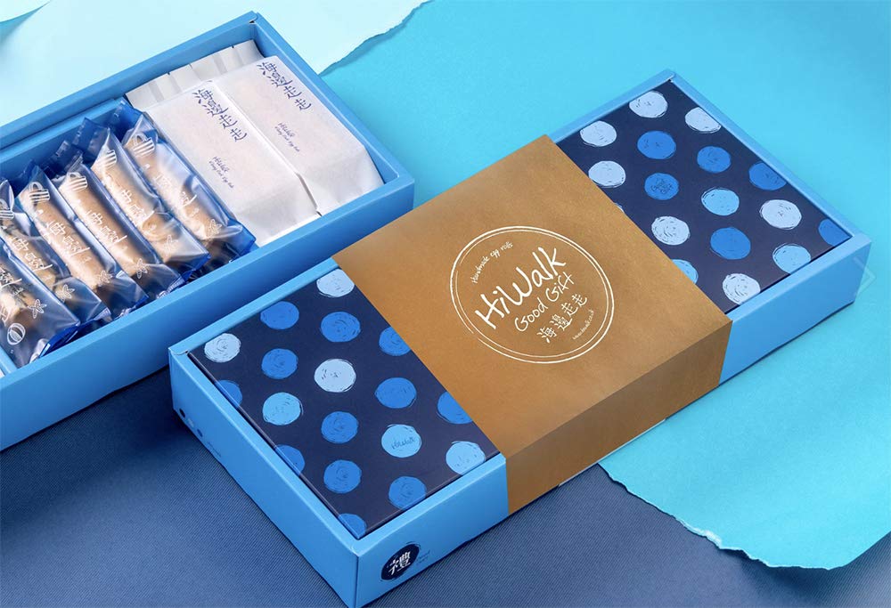 Hiwalk Remix Flavor Egg Rolls Gift Box - Taiwanese Handmade Snacks for Beach Picnics, Parties & Gifts | Premium Egg Yolk Pastry with Unique Flavors