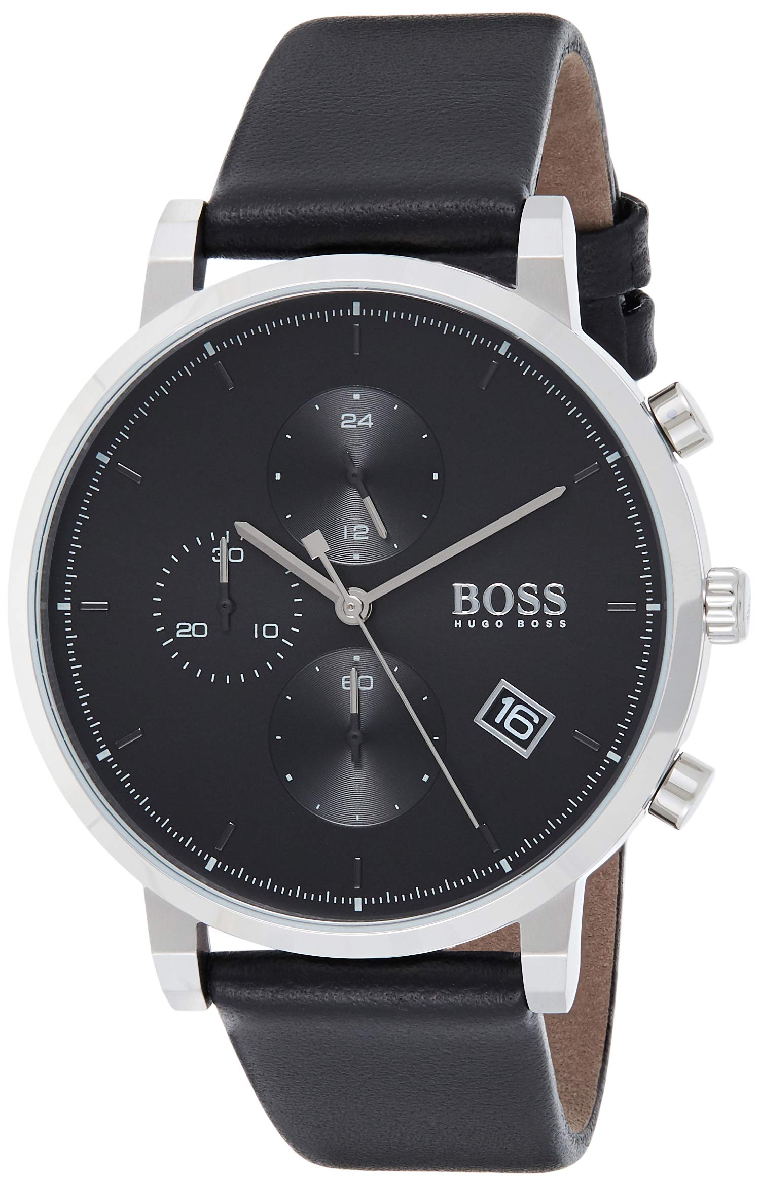 Hugo BOSS Men's Classic Analog Quartz Watch with Genuine Leather Strap 1513777 - Perfect for Business, Formal Events & Everyday Wear
