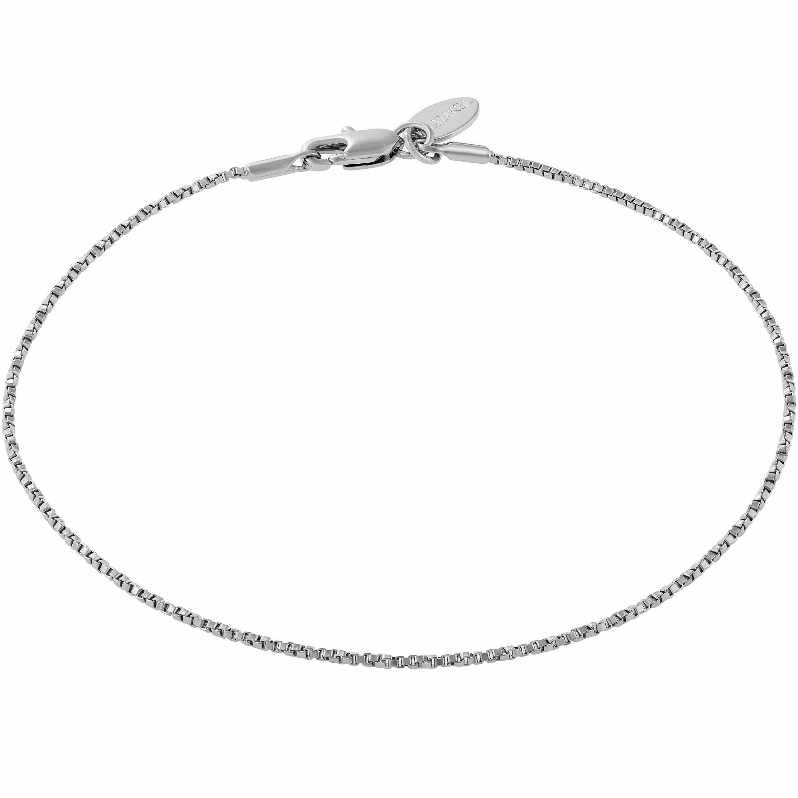 LIFETIME JEWELRY 24K Gold Plated Women's Twisted Box Chain Ankle Bracelet - Elegant Anklet for Everyday Wear, Beach Vacation & Special Occasions