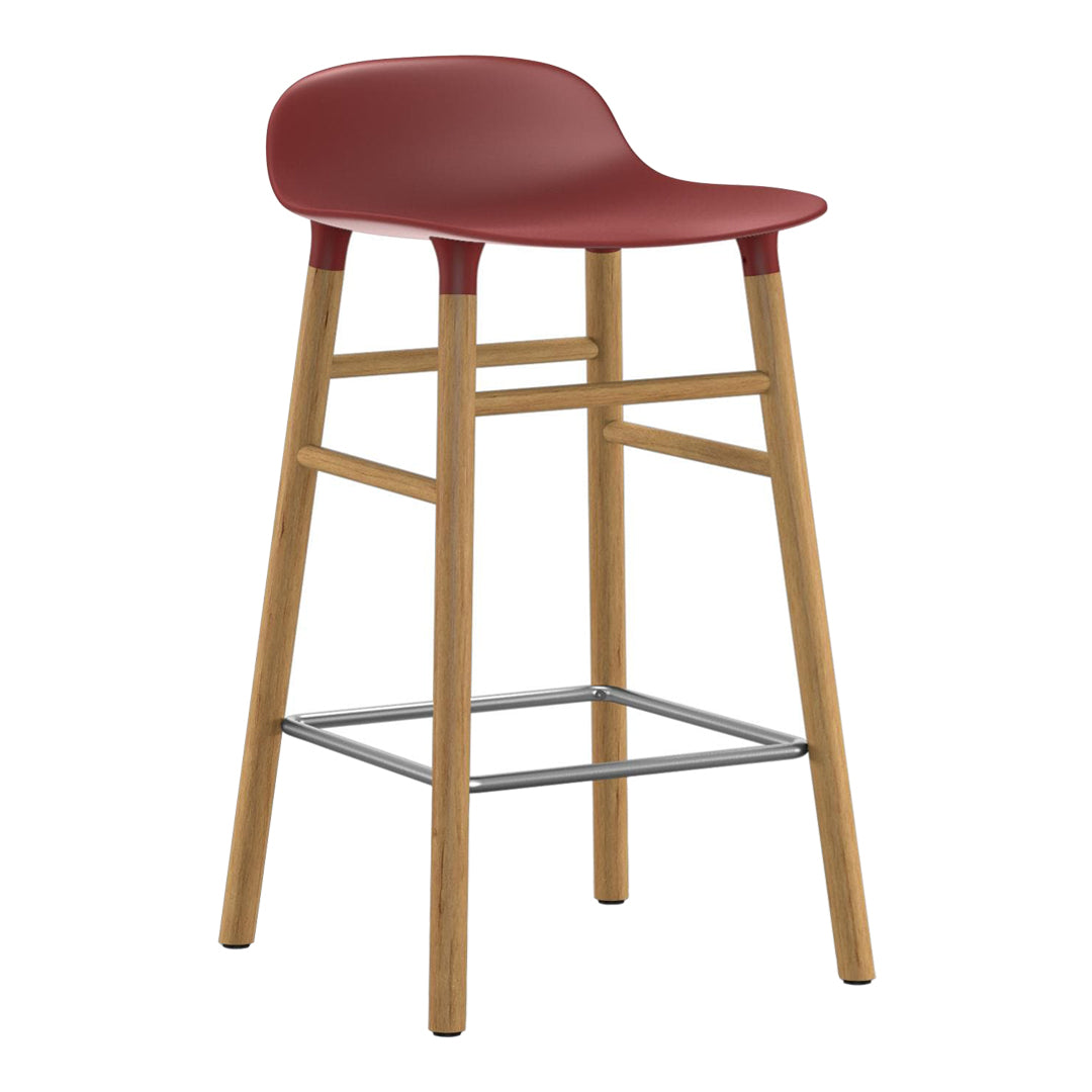 Modern Wooden Counter Stool with Sturdy Wood Legs - Perfect for Kitchen Islands, Breakfast Bars & Home Decor