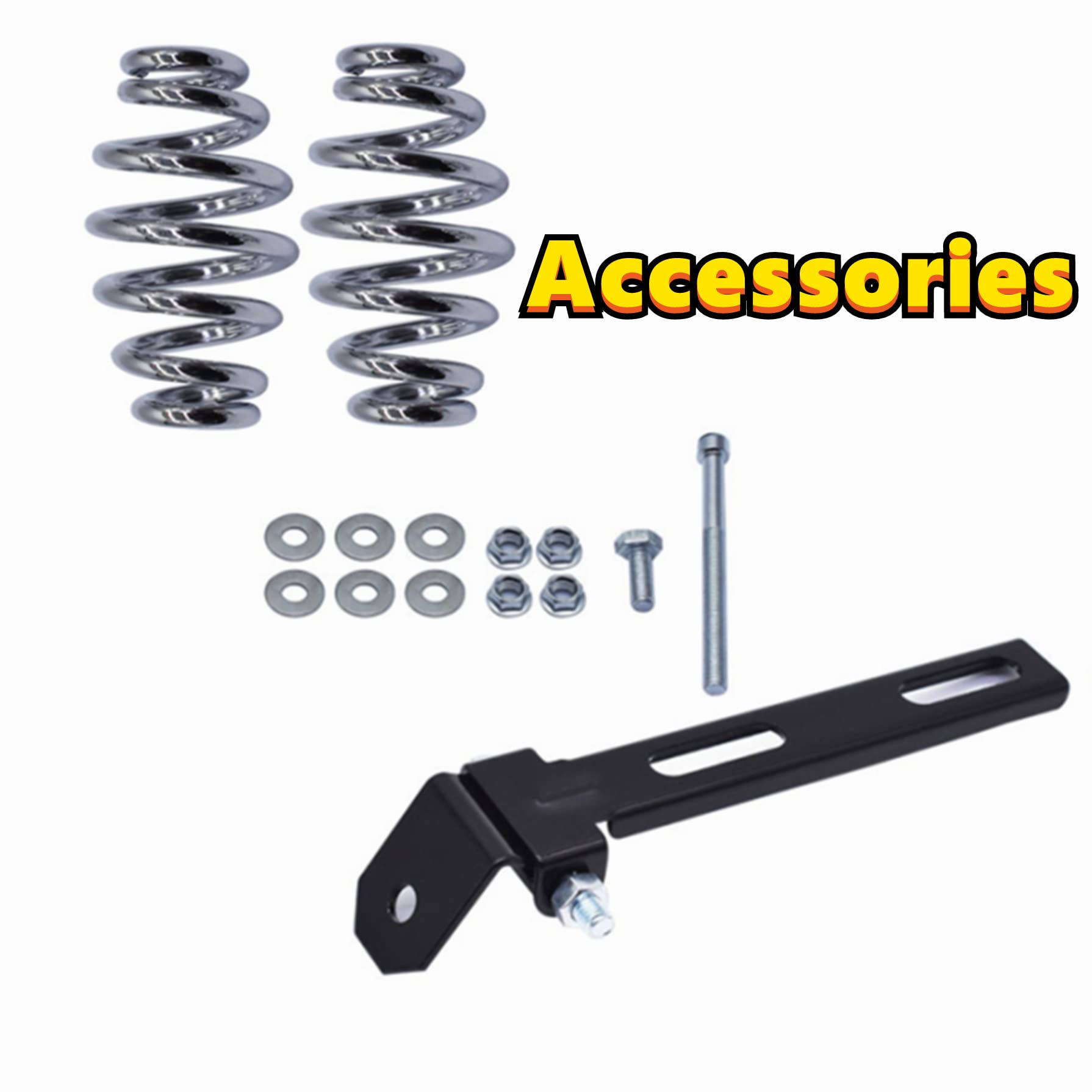 GXYWADY Motorcycle Spring Seat with Seat Base Replacement for Honda Shadow Spirit ACE VT1100 & VT750 - Comfort Upgrade for Cruiser Rides & Long-Distance Touring