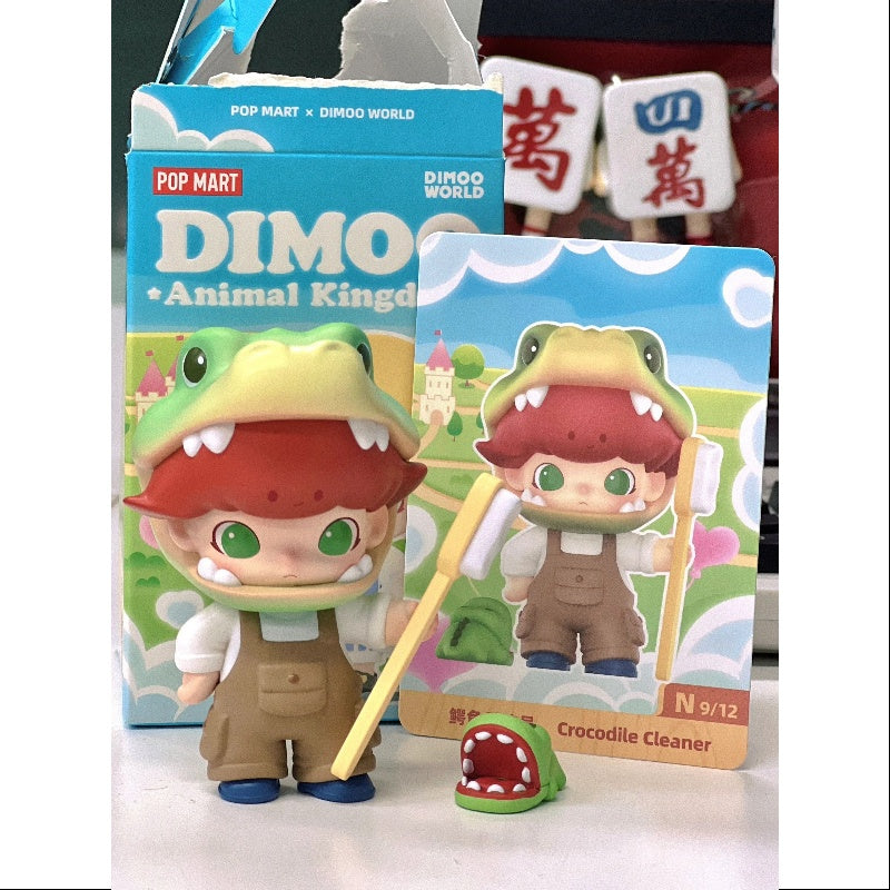 DIMOO Animal Kingdom Series Crocodile Cleaner - Cute Animal-Shaped Cleaning Tool for Home, Office & Kids Room Organization