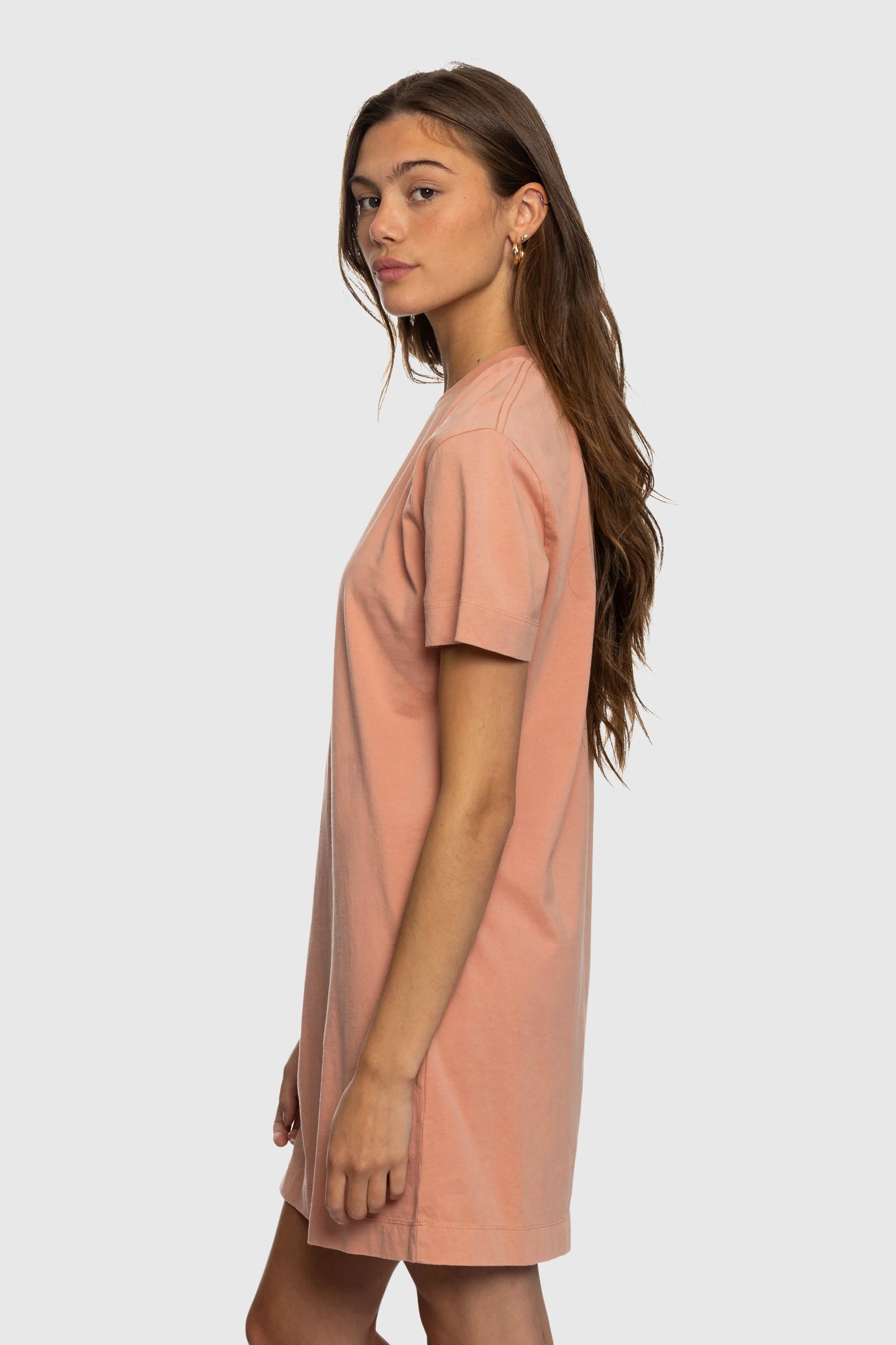 Women's Tee Dress with Speckle Print - Casual Summer T-Shirt Dress for Beach, Vacation & Everyday Wear